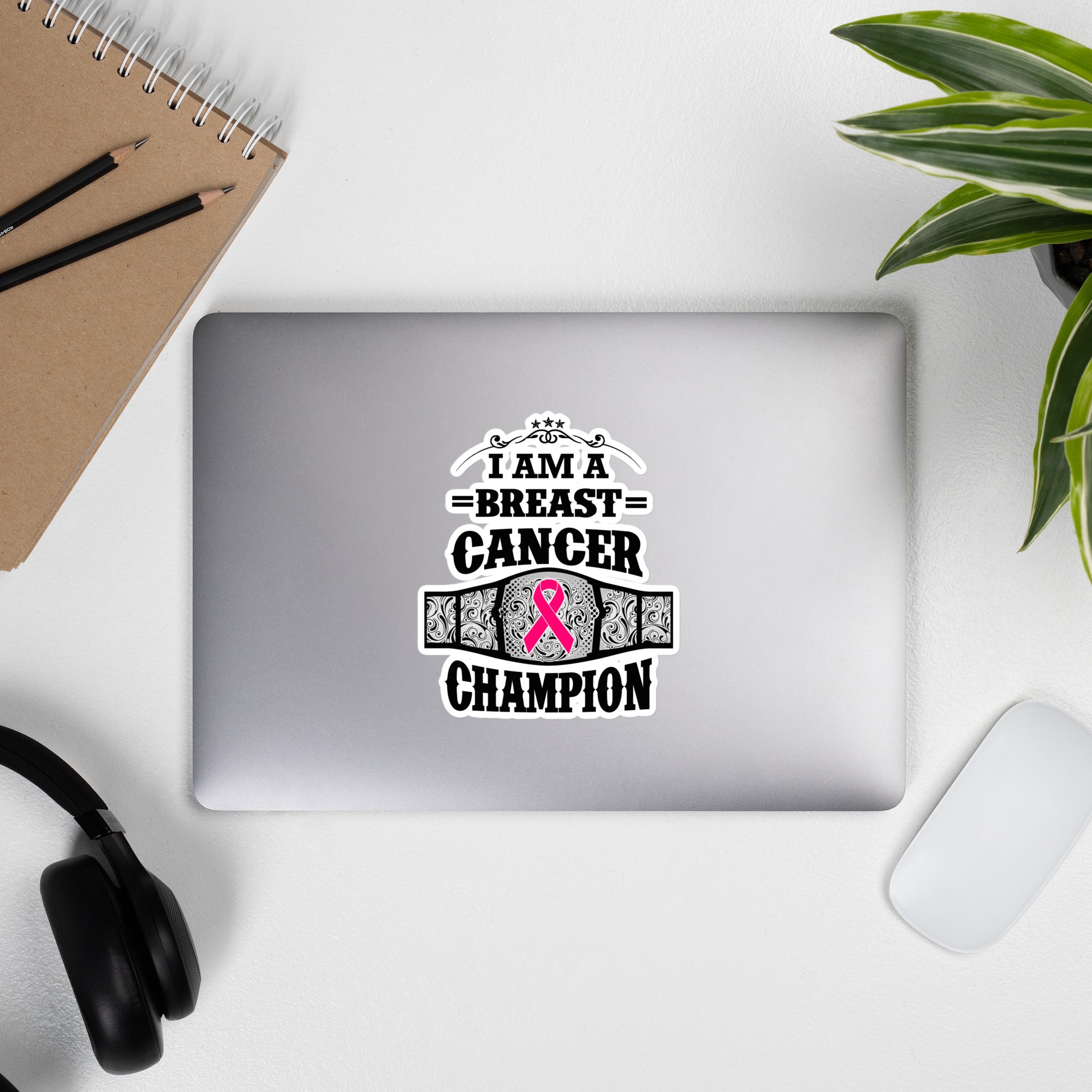 I Am A Breast Cancer Champion Bubble-free sticker