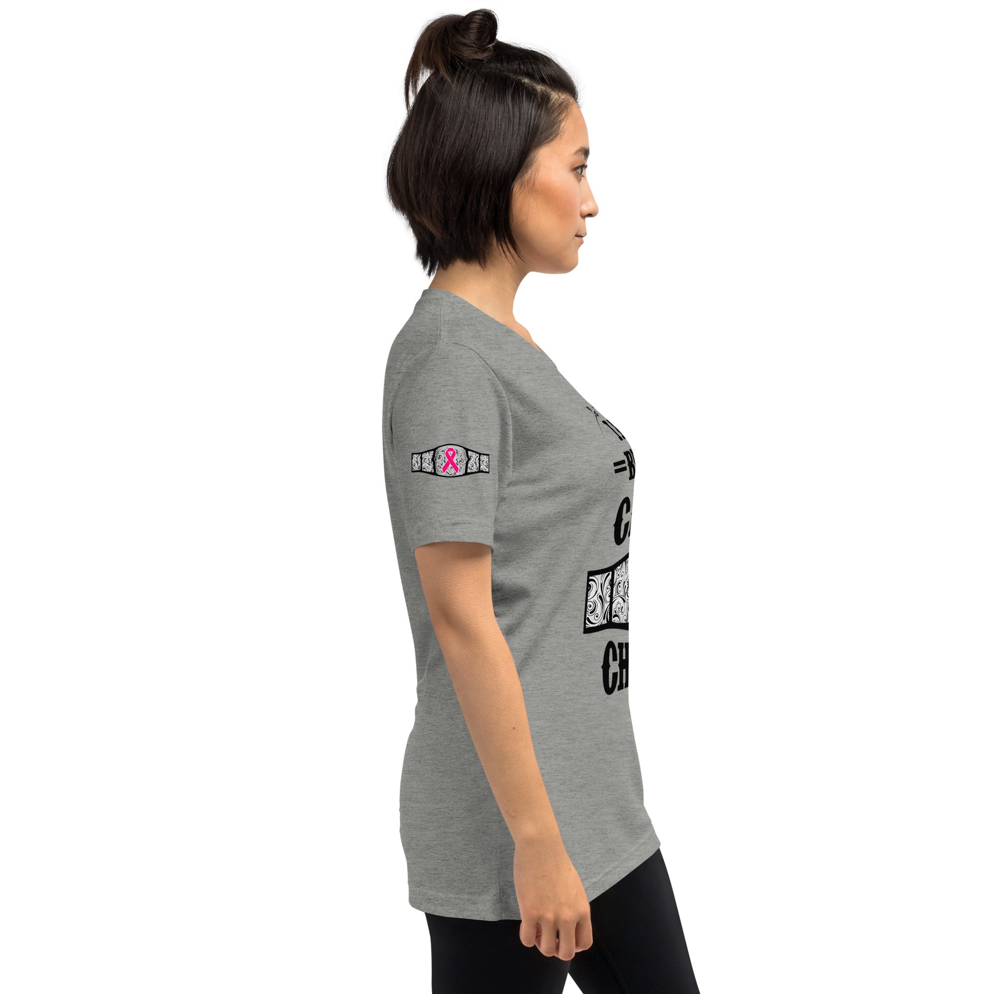 "I Am A Breast Cancer Champion" Short sleeve t-shirt