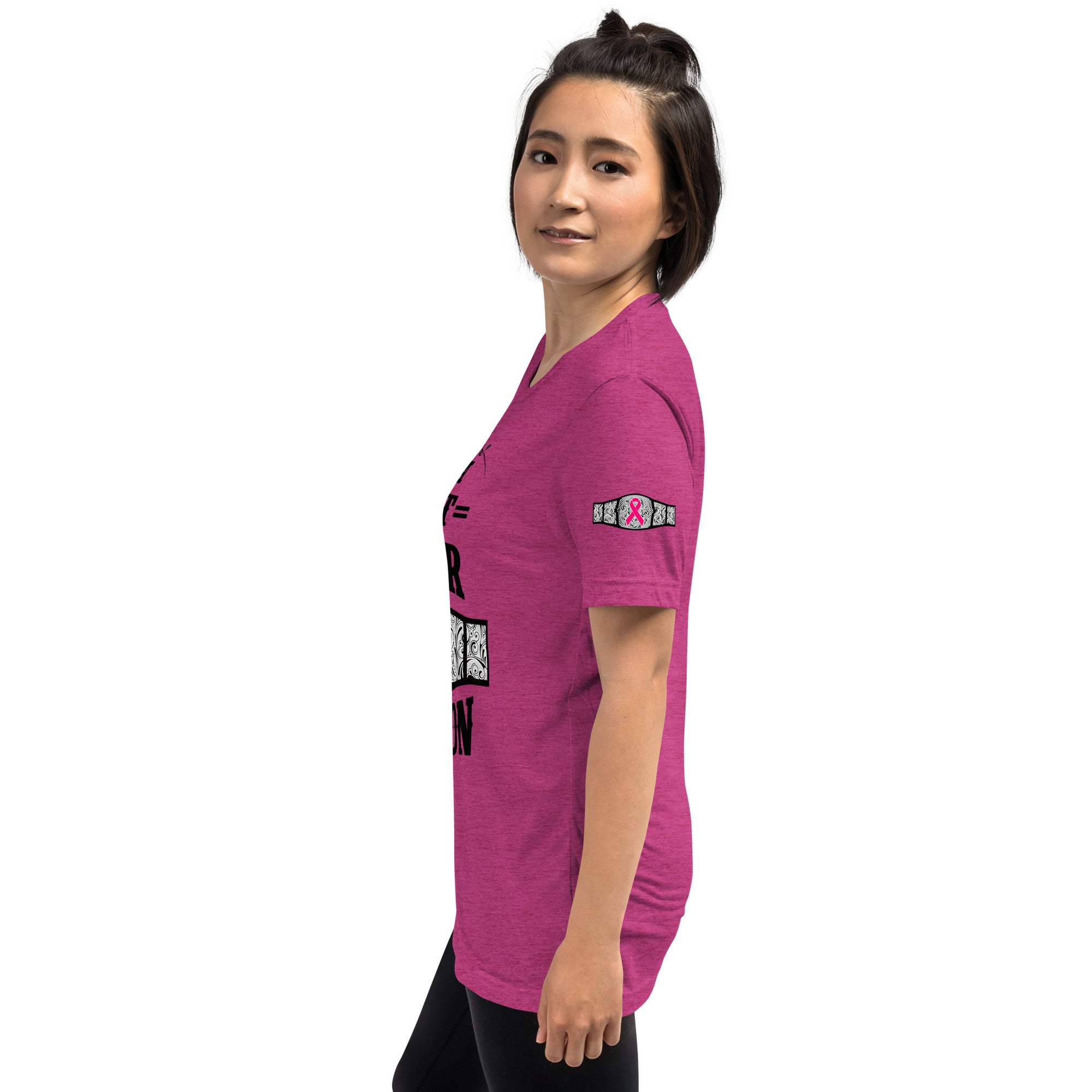 "I Am A Breast Cancer Champion" Short sleeve t-shirt