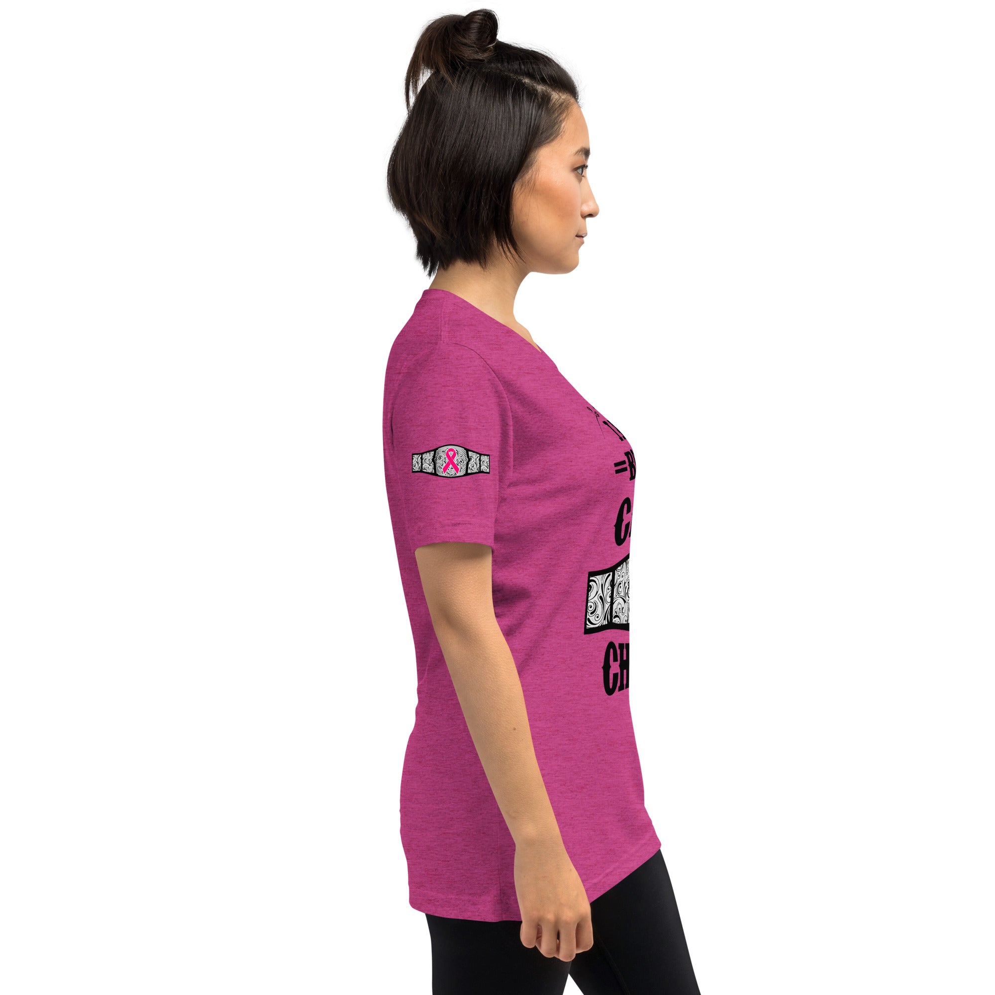 "I Am A Breast Cancer Champion" Short sleeve t-shirt