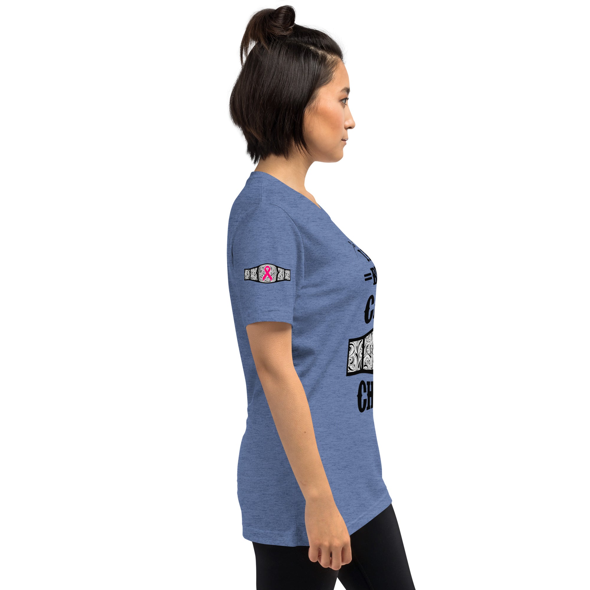 "I Am A Breast Cancer Champion" Short sleeve t-shirt