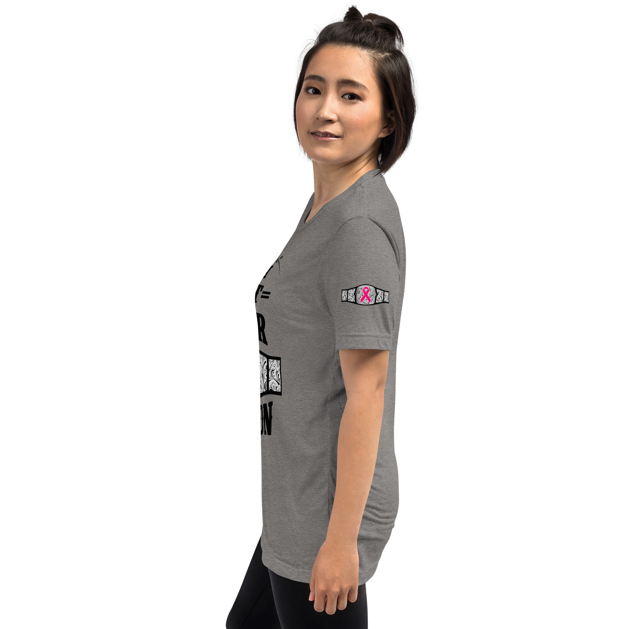 "I Am A Breast Cancer Champion" Short sleeve t-shirt