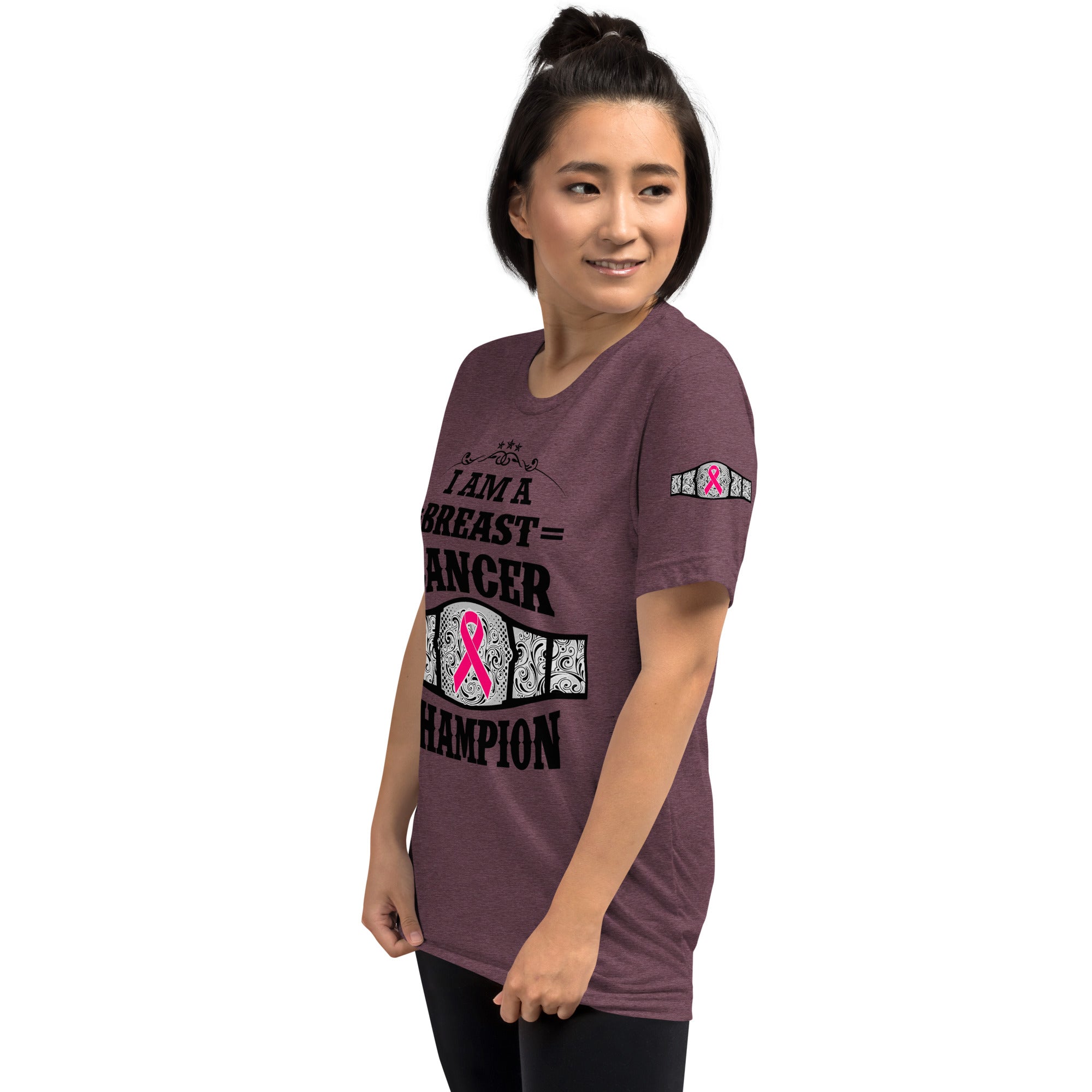 "I Am A Breast Cancer Champion" Short sleeve t-shirt