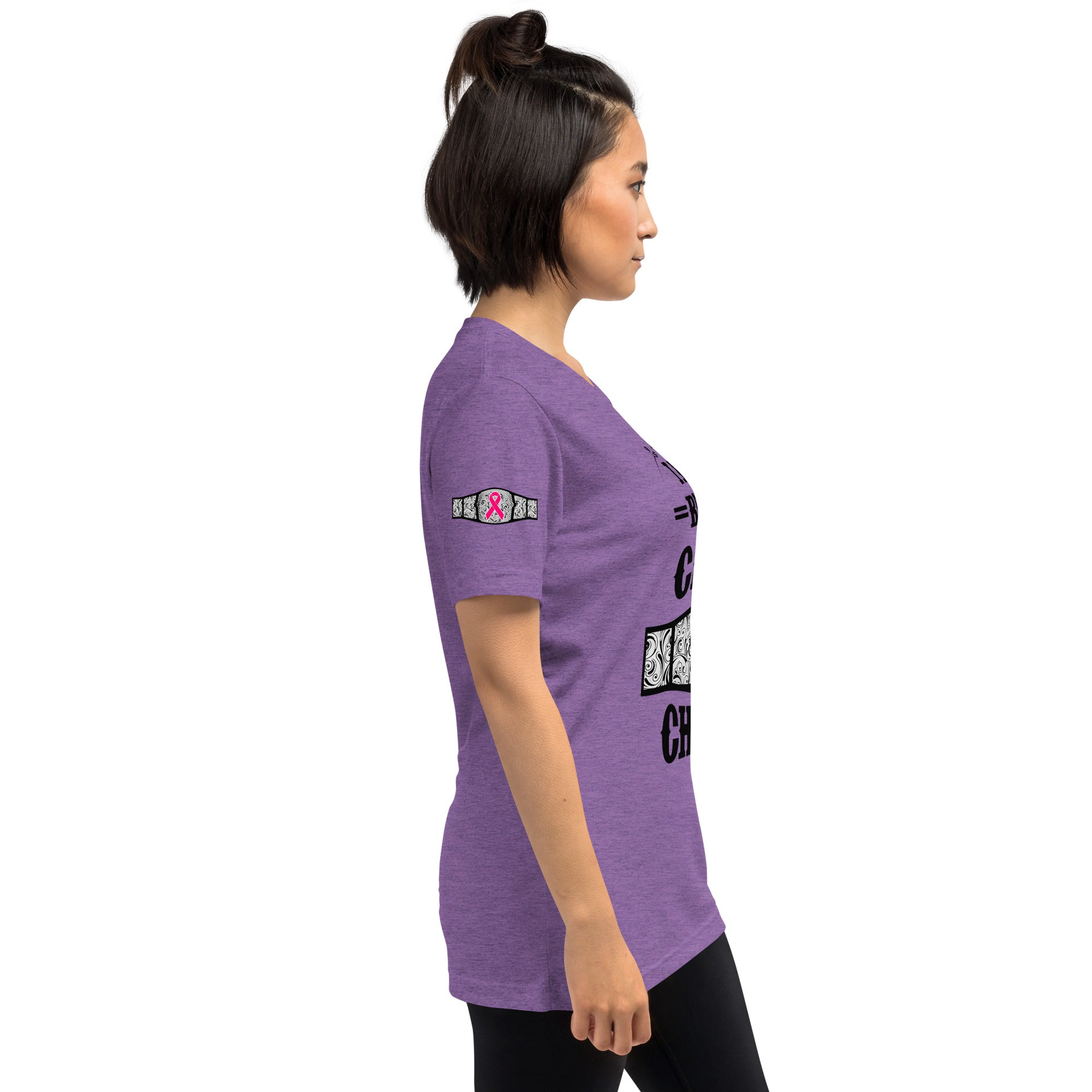 "I Am A Breast Cancer Champion" Short sleeve t-shirt