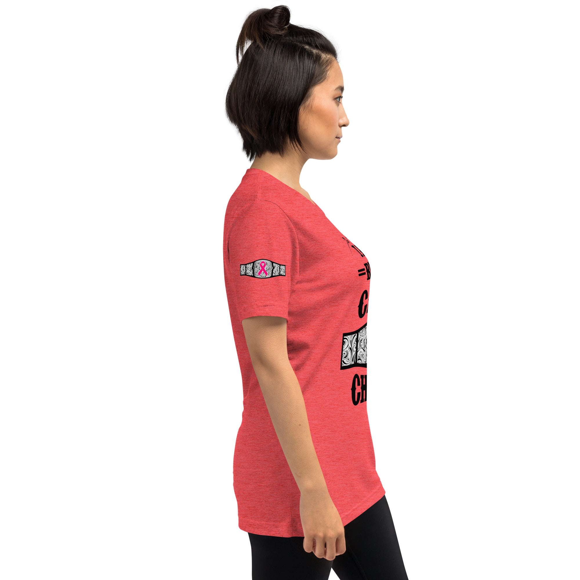 "I Am A Breast Cancer Champion" Short sleeve t-shirt