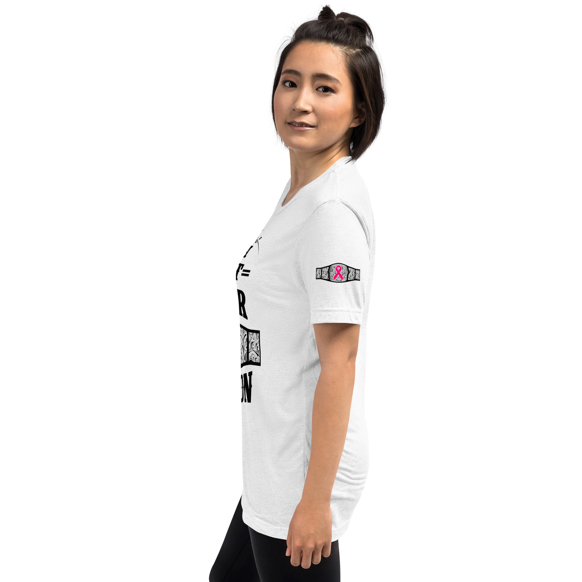 "I Am A Breast Cancer Champion" Short sleeve t-shirt