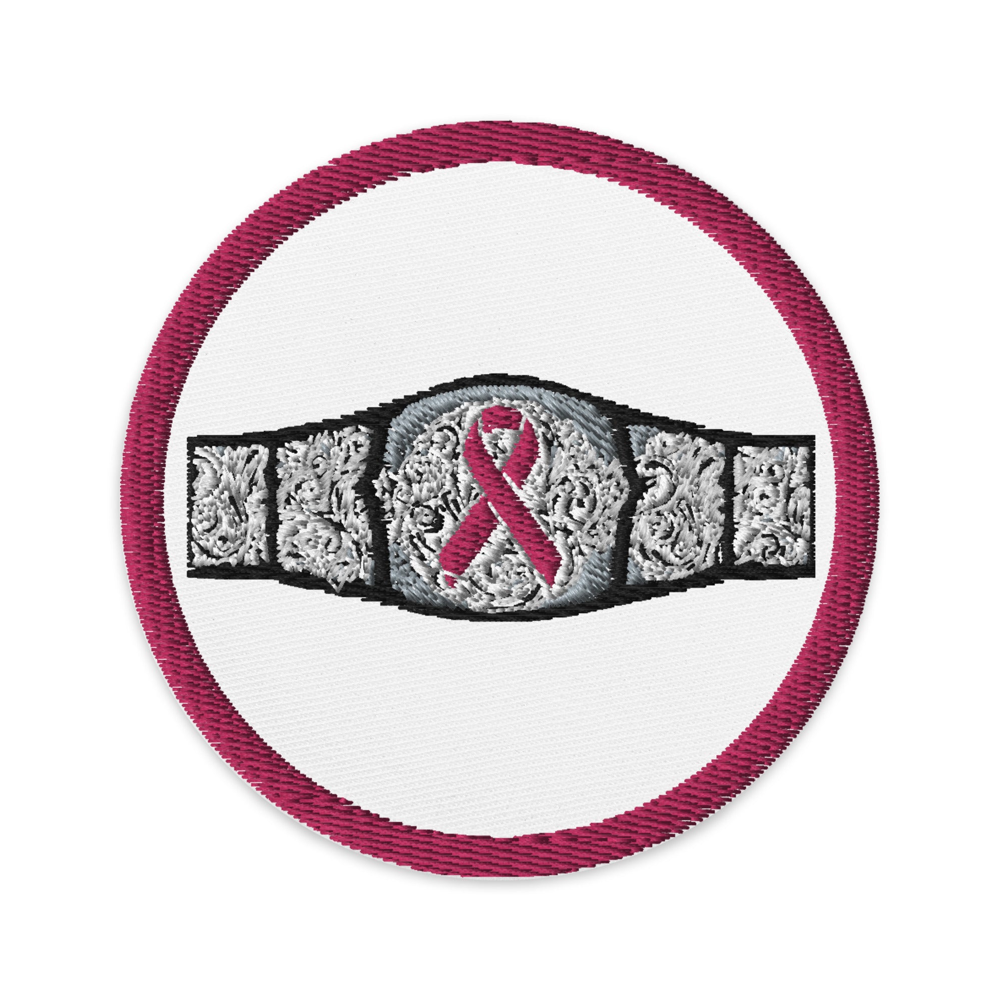 "Breast Cancer Champ" Embroidered Patch