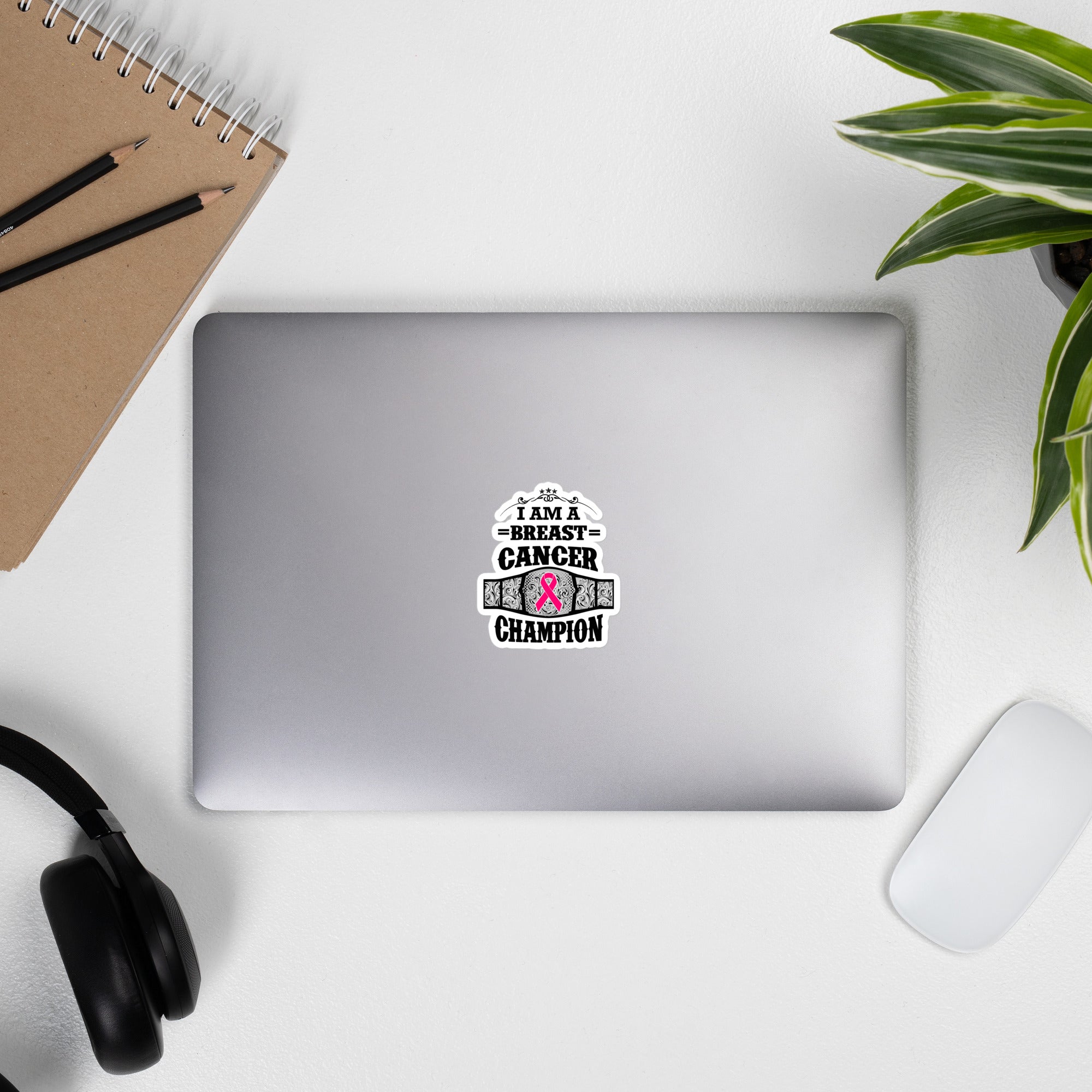 I Am A Breast Cancer Champion Bubble-free sticker