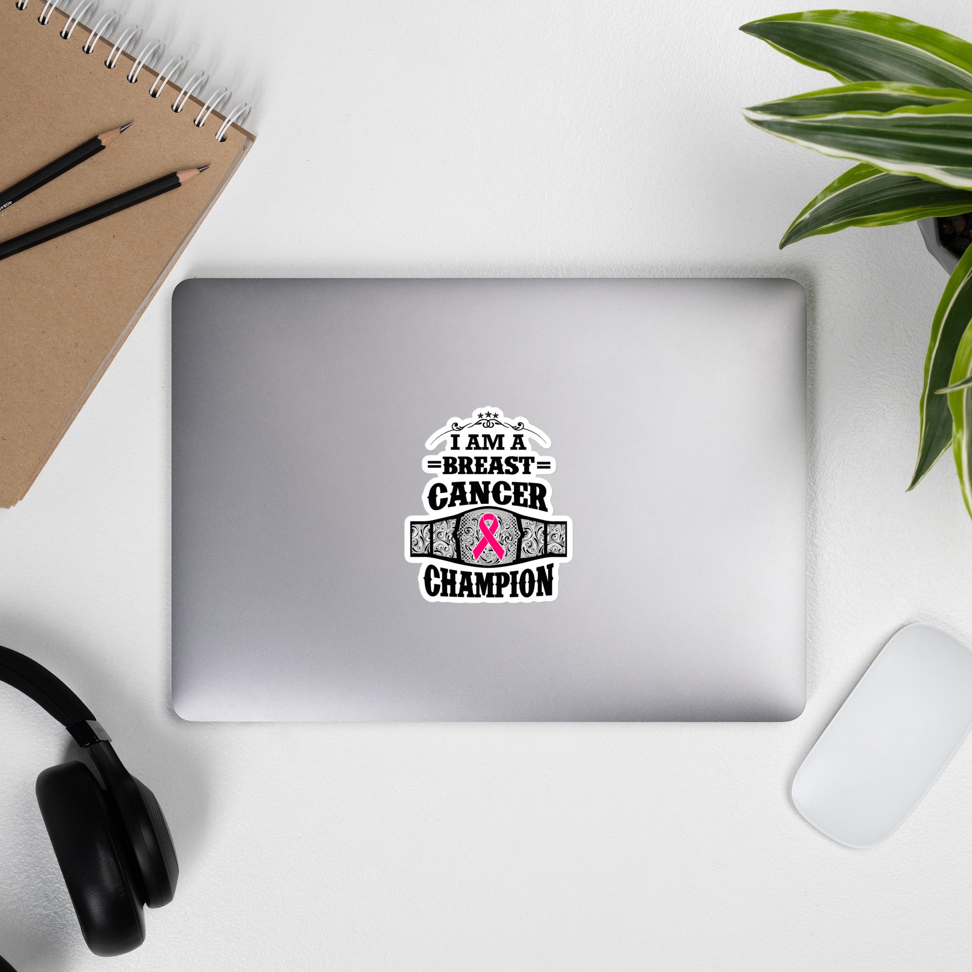 I Am A Breast Cancer Champion Bubble-free sticker