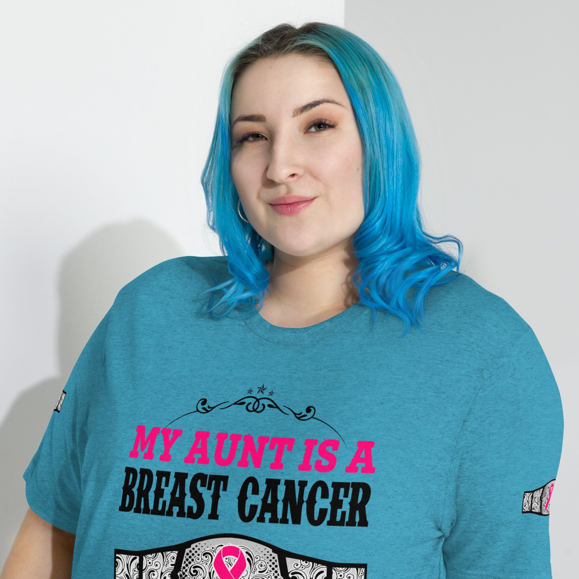 "My Aunt Is A Breast Cancer Champ" Tri-Blend T-Shirt
