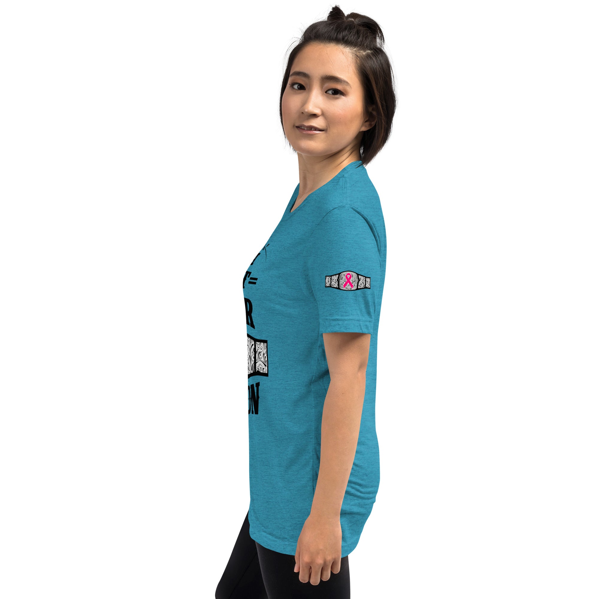 "I Am A Breast Cancer Champion" Short sleeve t-shirt
