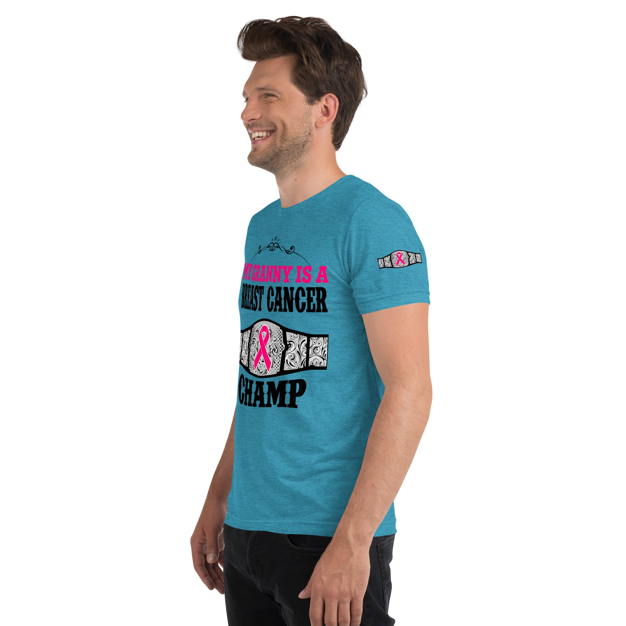"My Granny Is A Breast Cancer Champ" Tri-Blend T-Shirt