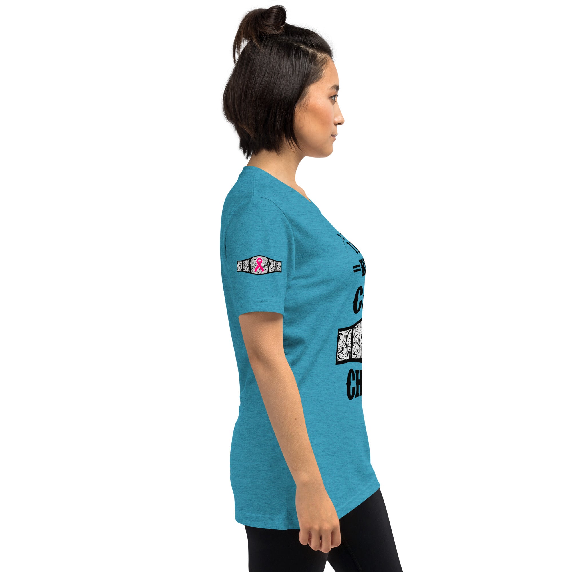 "I Am A Breast Cancer Champion" Short sleeve t-shirt