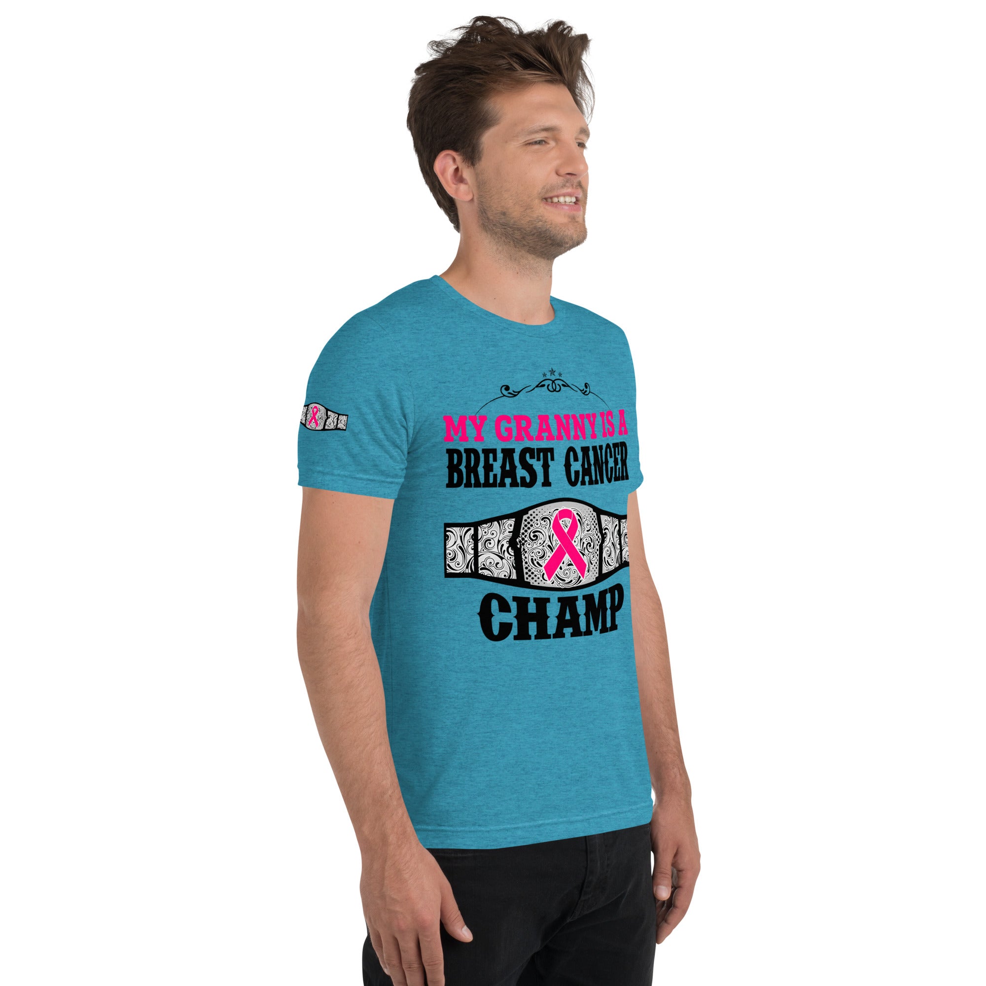 "My Granny Is A Breast Cancer Champ" Tri-Blend T-Shirt