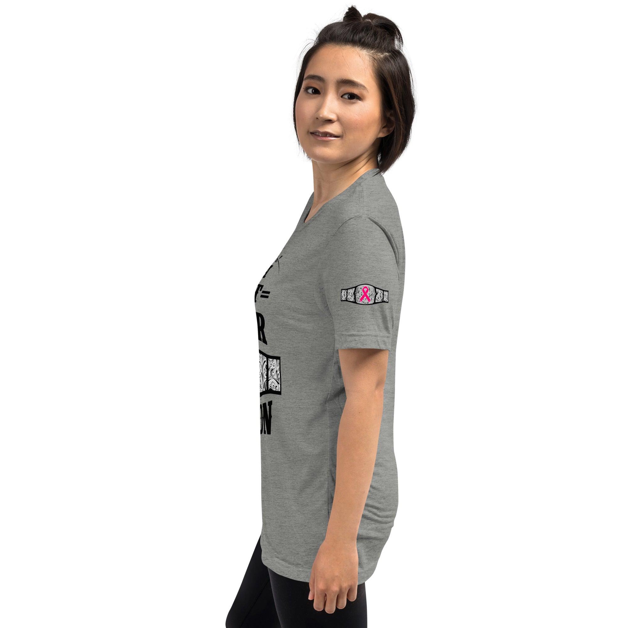 "I Am A Breast Cancer Champion" Short sleeve t-shirt