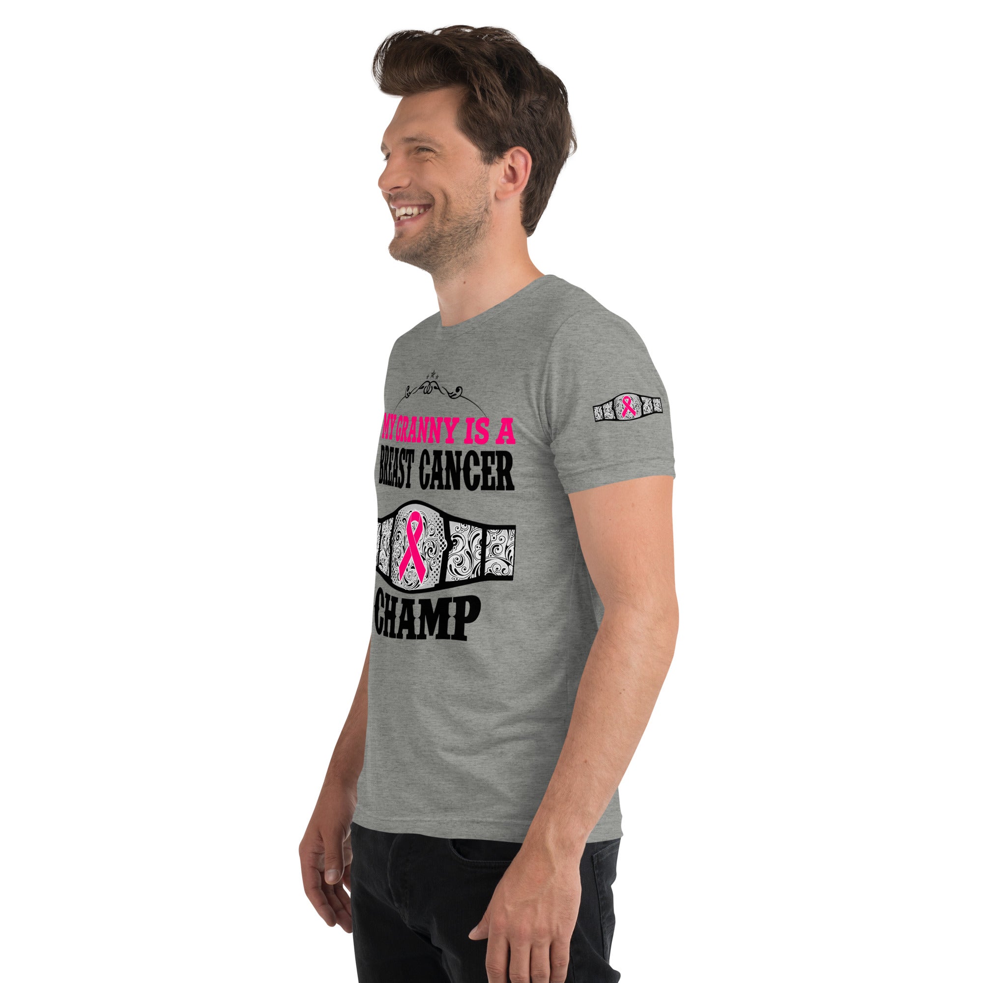 "My Granny Is A Breast Cancer Champ" Tri-Blend T-Shirt