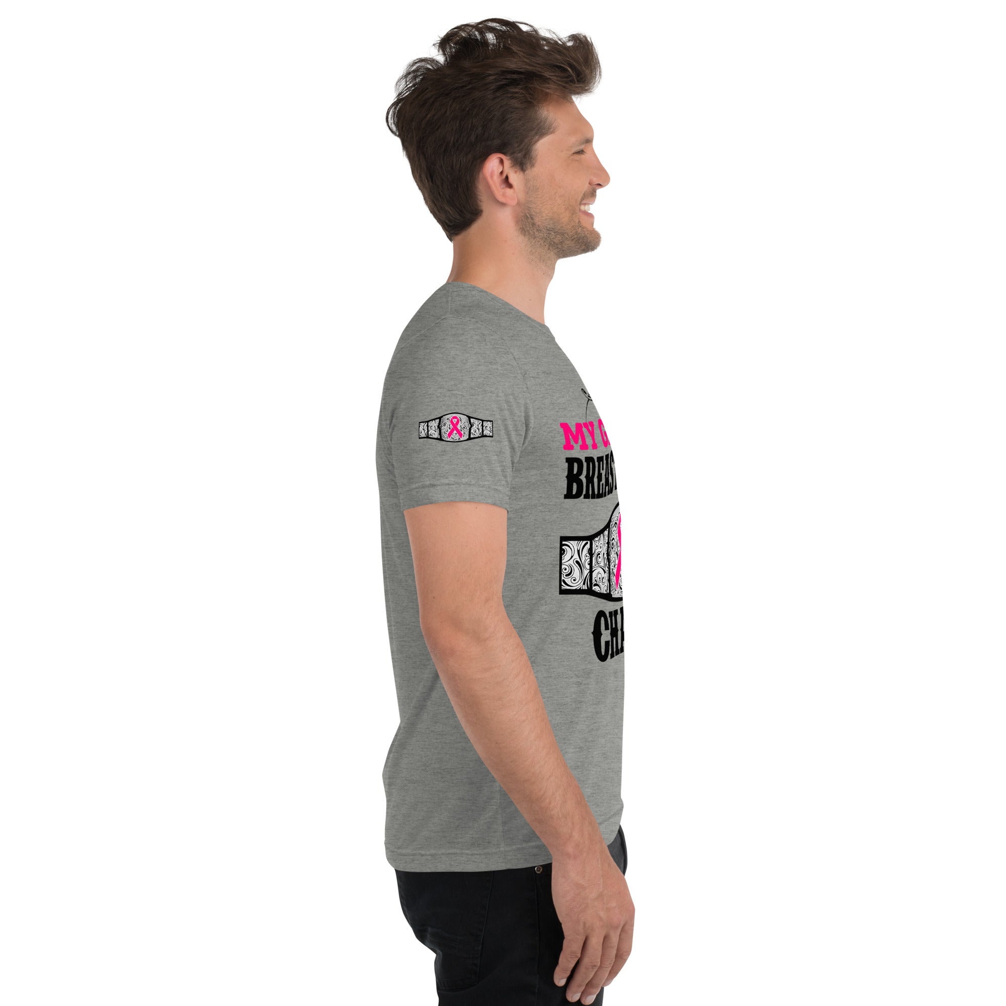 "My Granny Is A Breast Cancer Champ" Tri-Blend T-Shirt