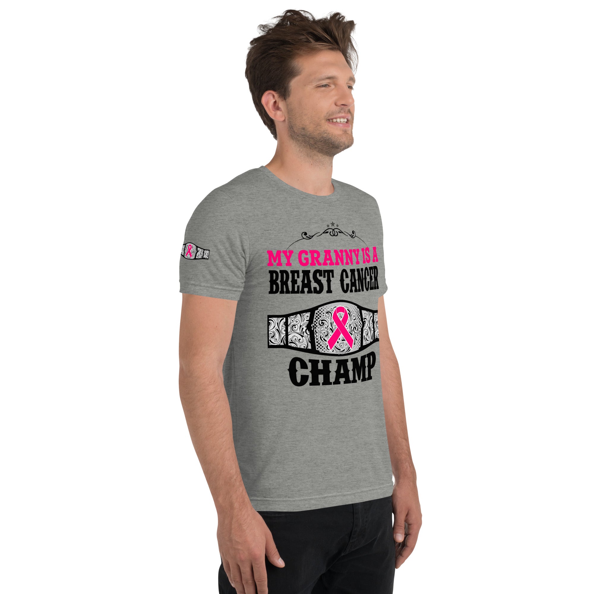 "My Granny Is A Breast Cancer Champ" Tri-Blend T-Shirt
