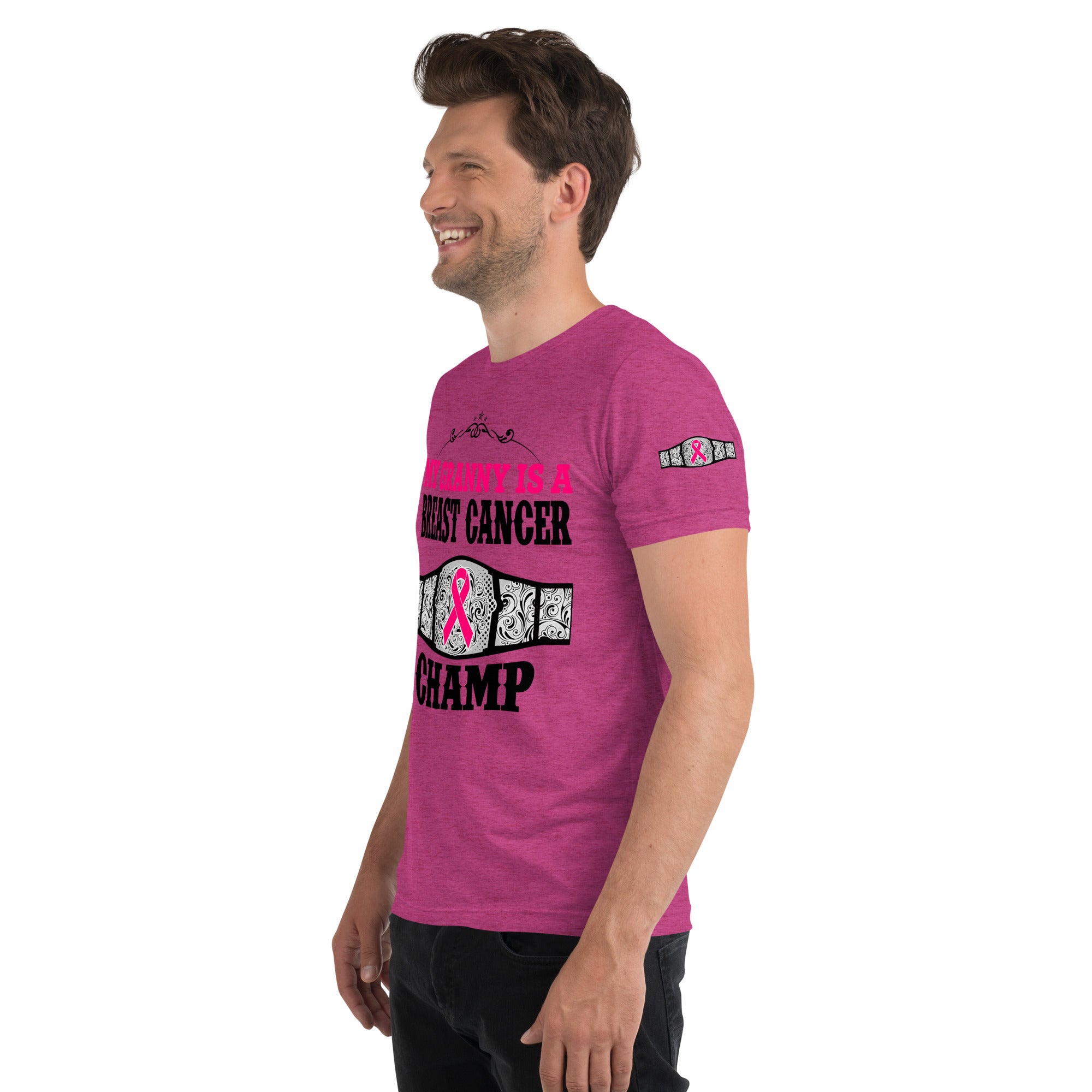 "My Granny Is A Breast Cancer Champ" Tri-Blend T-Shirt