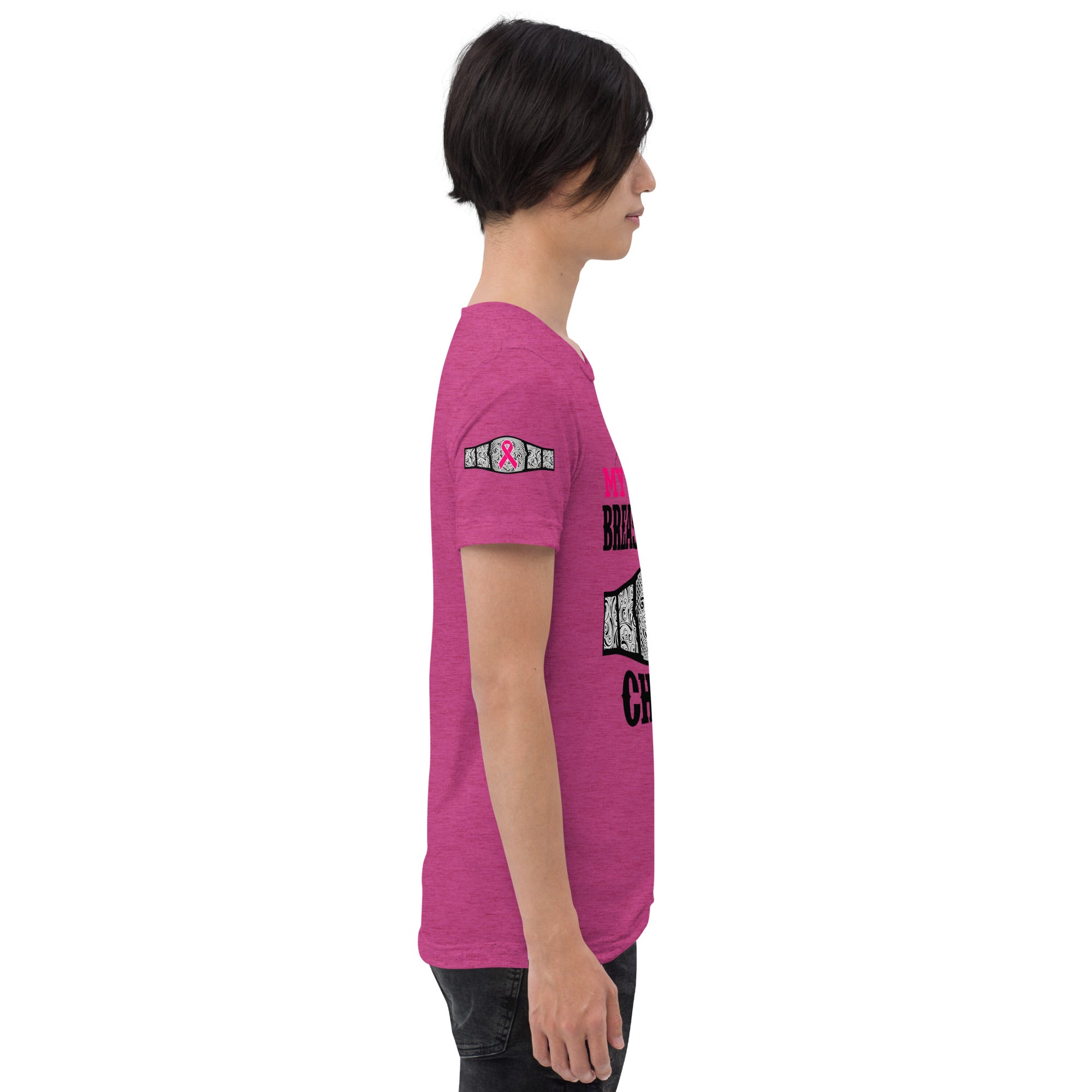 "My Cousin Is A Breast Cancer Champ" Tri-Blend T-Shirt