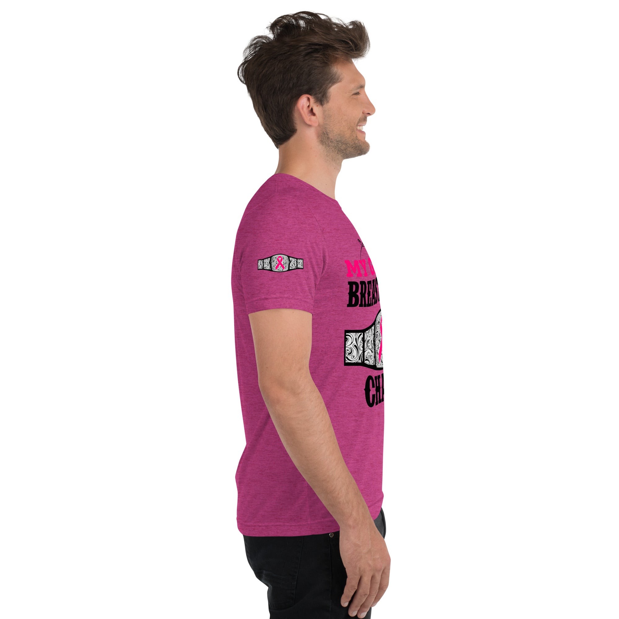 "My Granny Is A Breast Cancer Champ" Tri-Blend T-Shirt