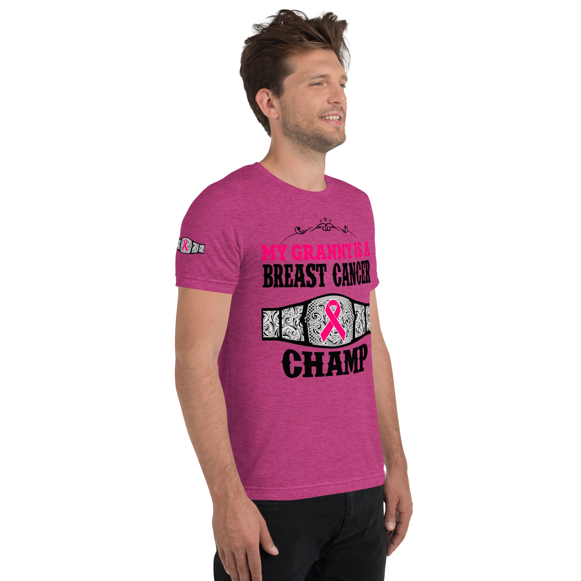 "My Granny Is A Breast Cancer Champ" Tri-Blend T-Shirt