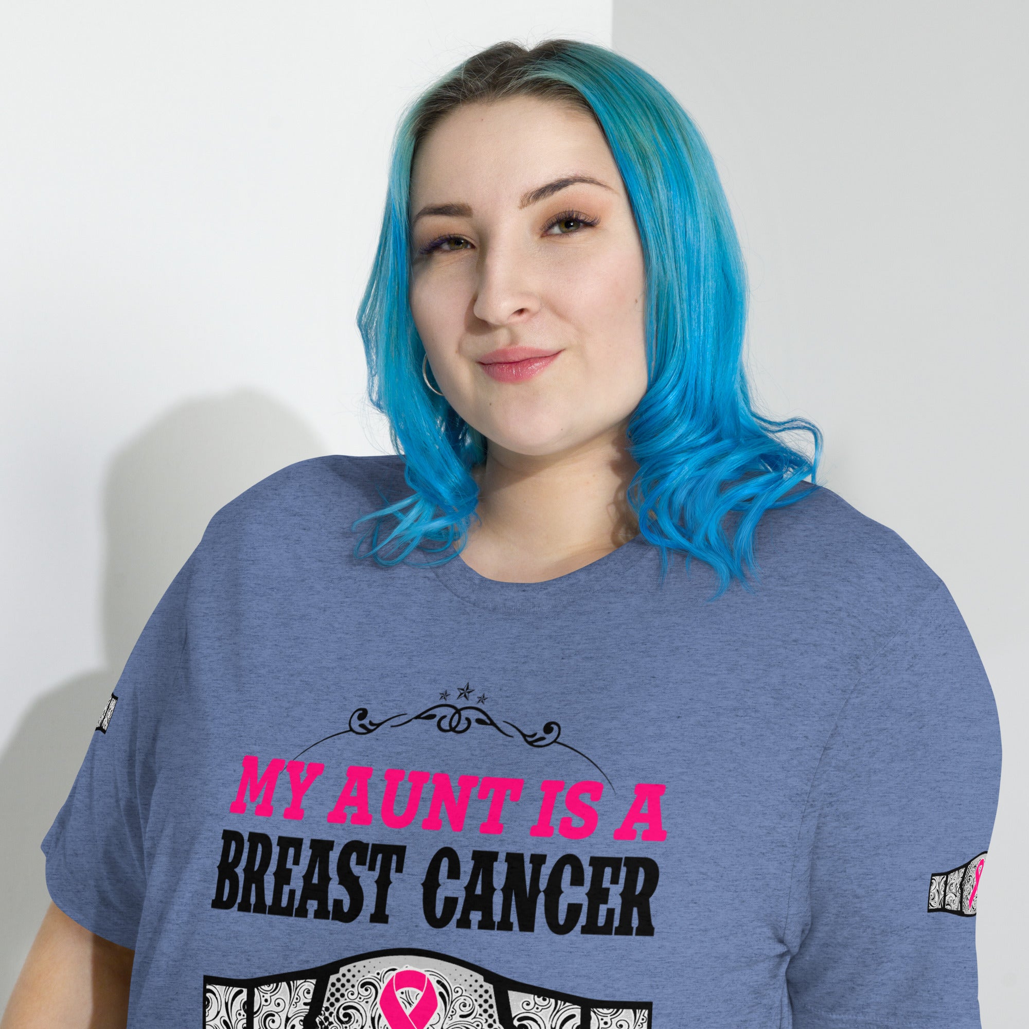 "My Aunt Is A Breast Cancer Champ" Tri-Blend T-Shirt