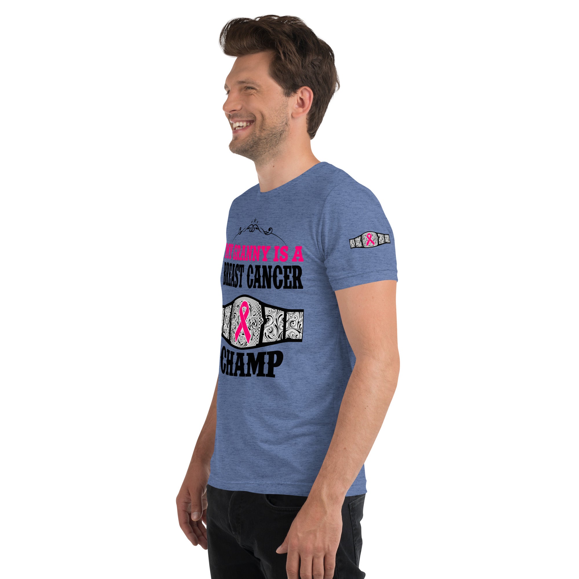"My Granny Is A Breast Cancer Champ" Tri-Blend T-Shirt