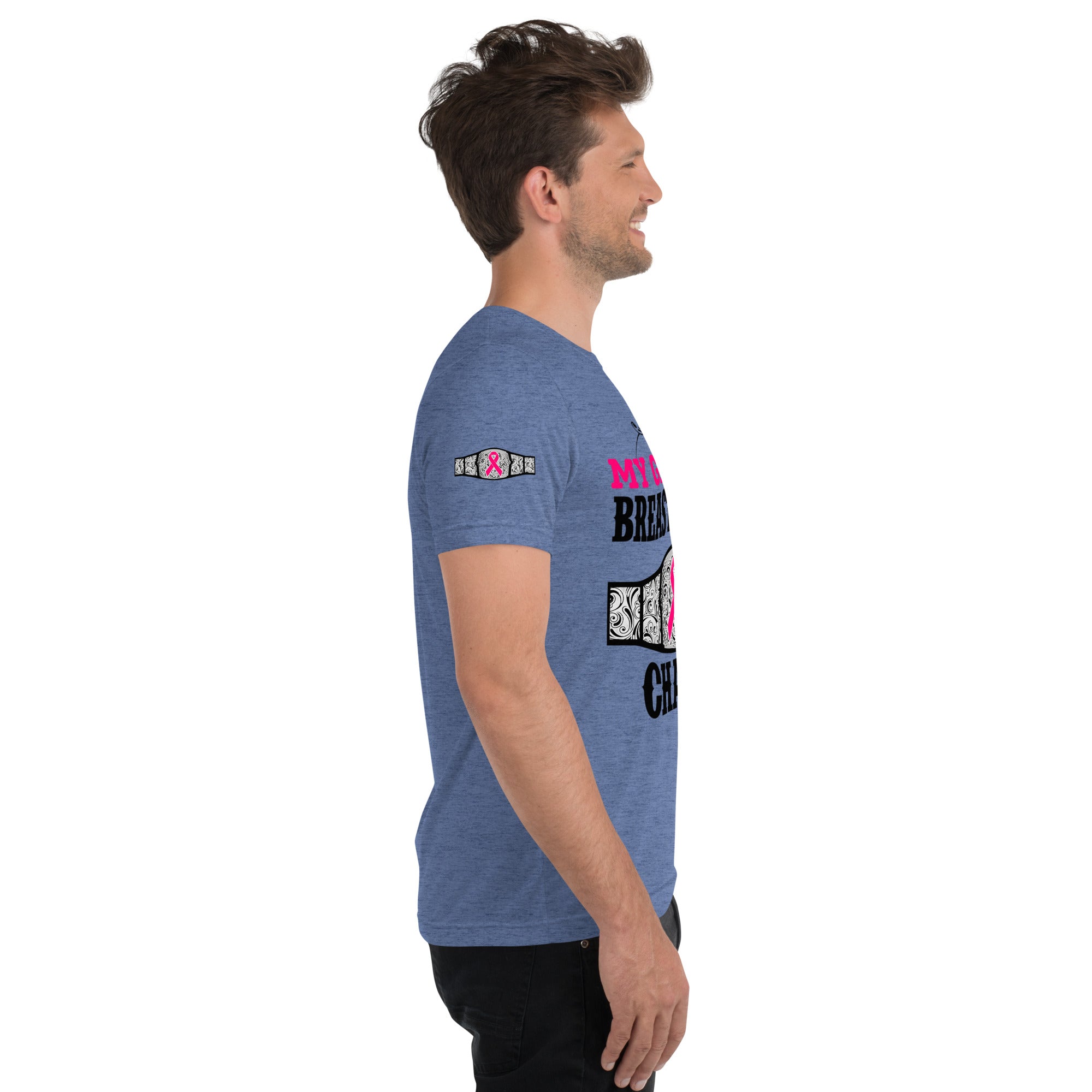 "My Granny Is A Breast Cancer Champ" Tri-Blend T-Shirt