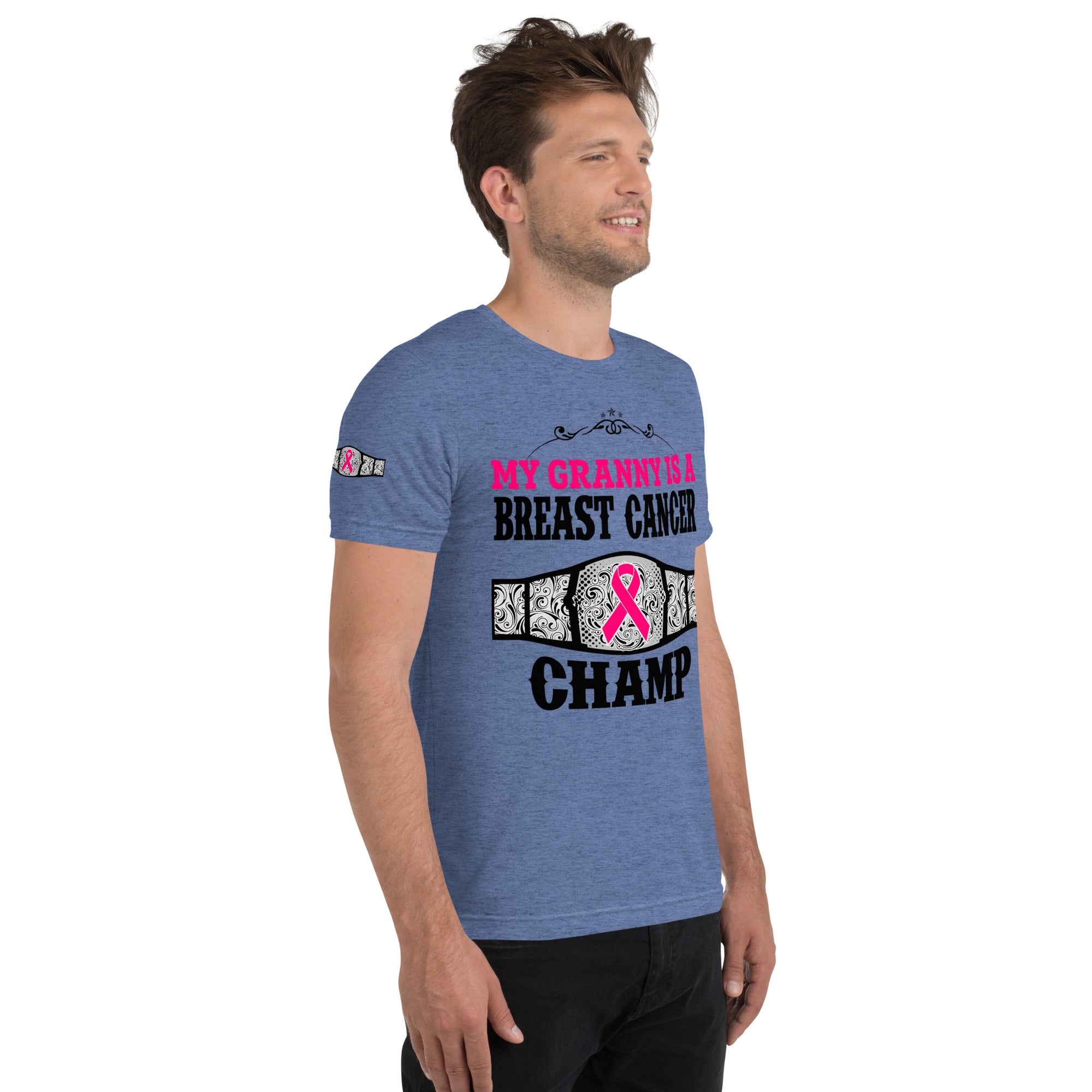 "My Granny Is A Breast Cancer Champ" Tri-Blend T-Shirt