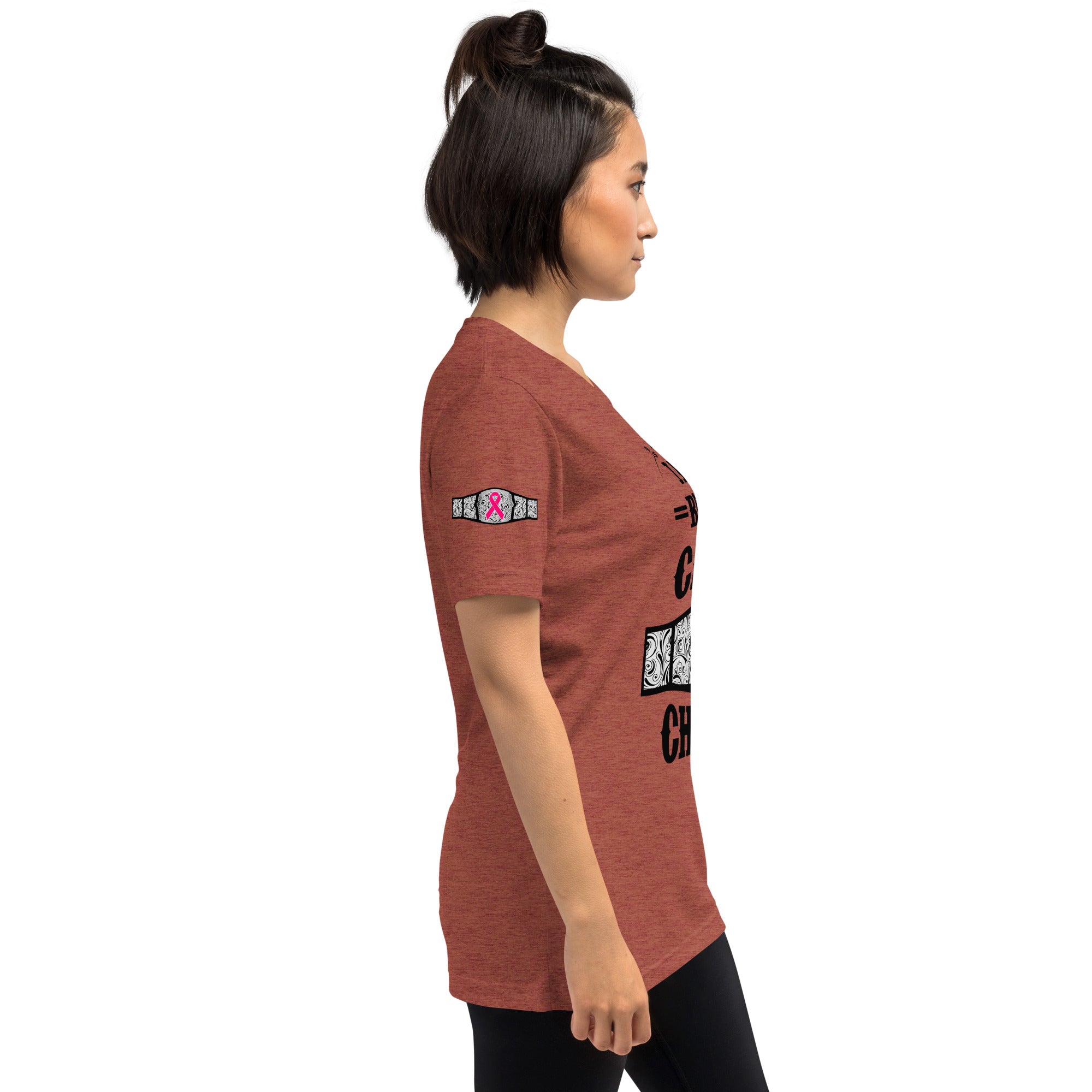 "I Am A Breast Cancer Champion" Short sleeve t-shirt