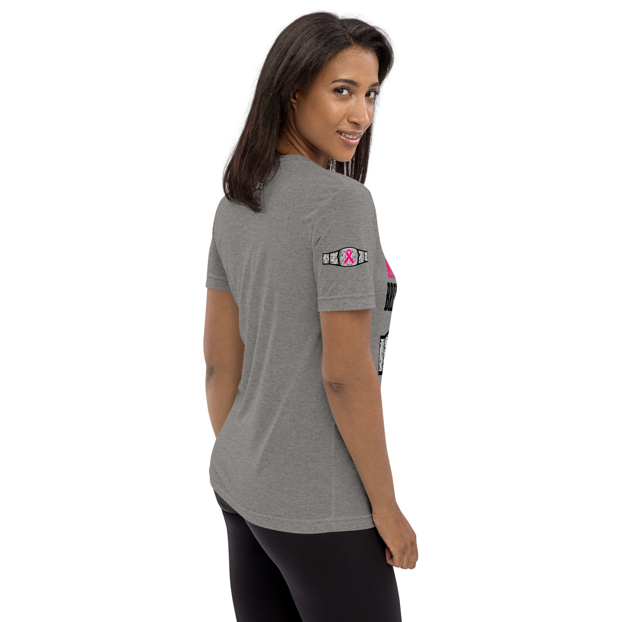 "My Sister Is A Breast Cancer Champ" Tri-Blend T-Shirt