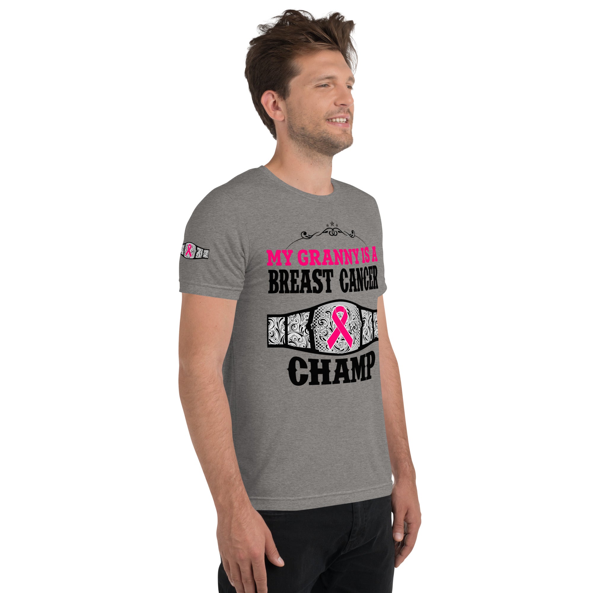 "My Granny Is A Breast Cancer Champ" Tri-Blend T-Shirt