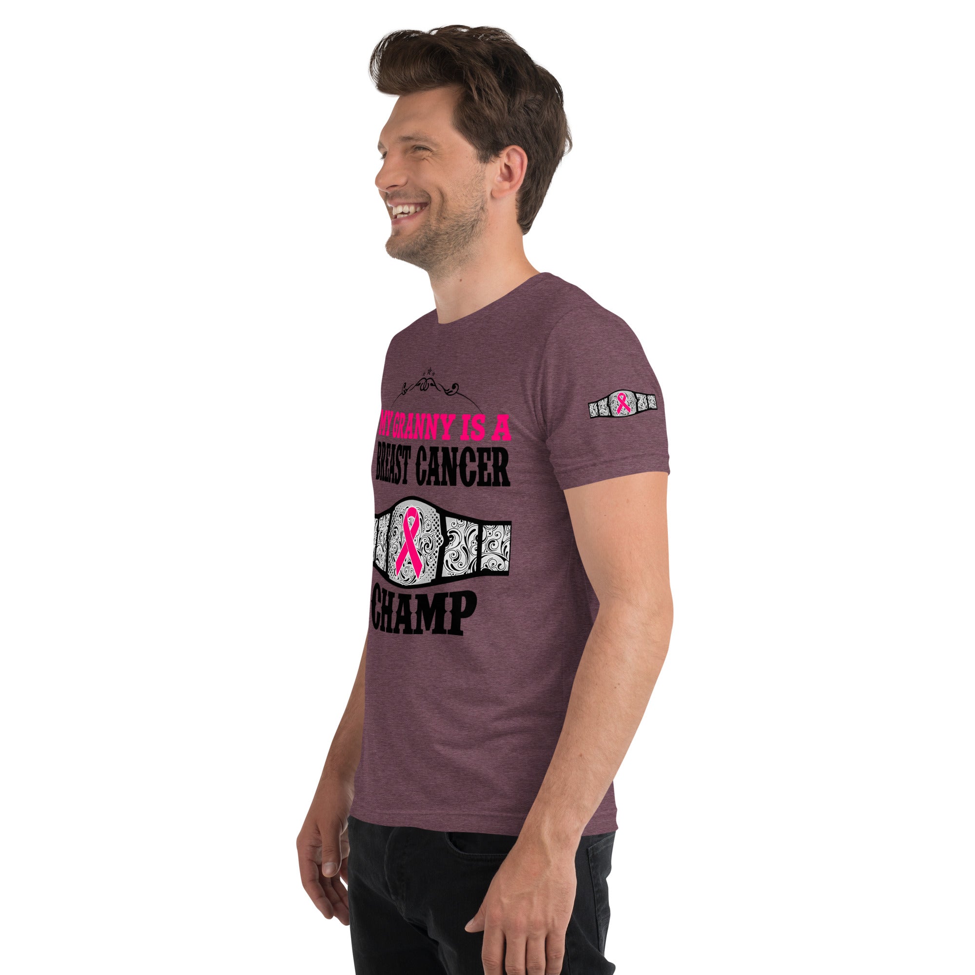 "My Granny Is A Breast Cancer Champ" Tri-Blend T-Shirt
