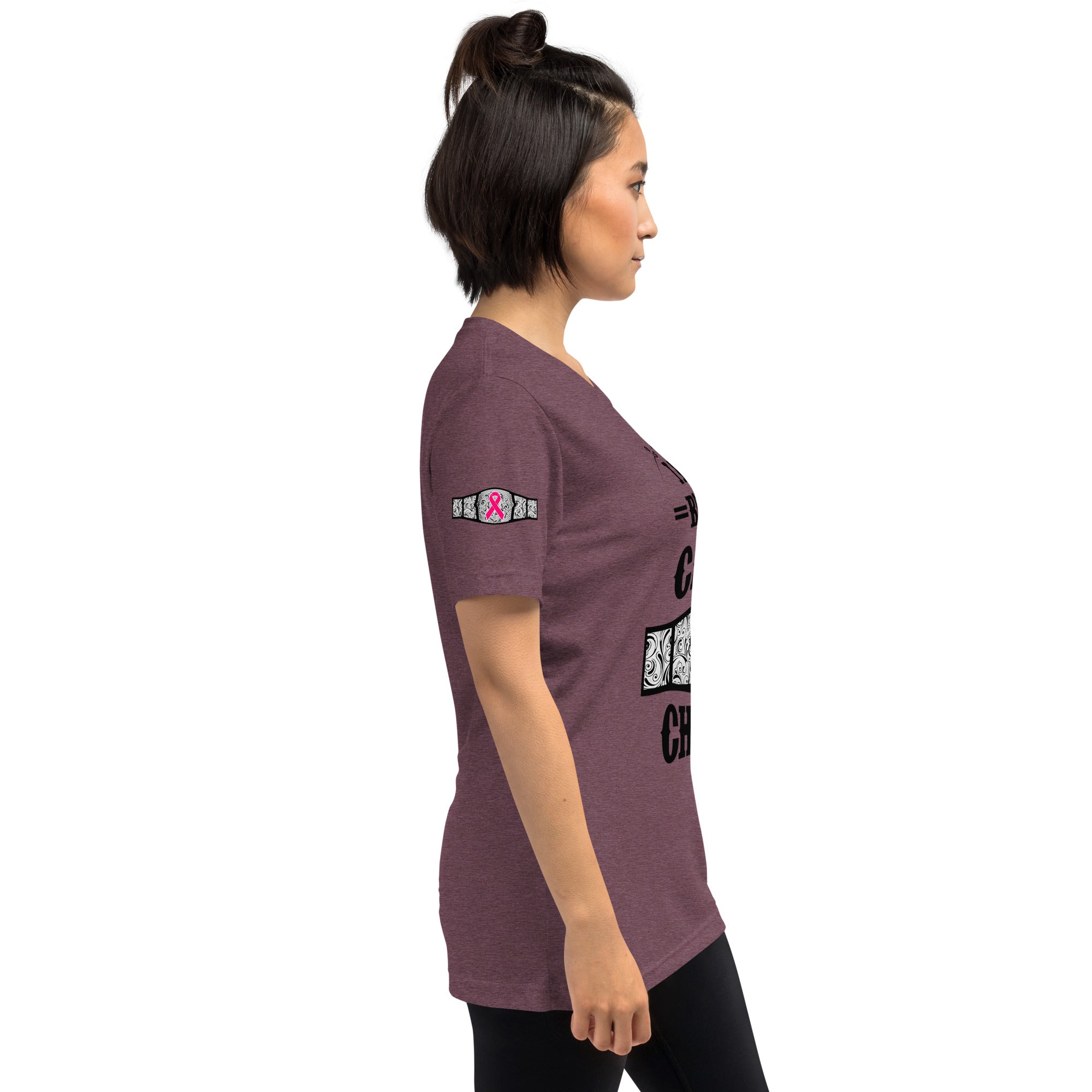 "I Am A Breast Cancer Champion" Short sleeve t-shirt