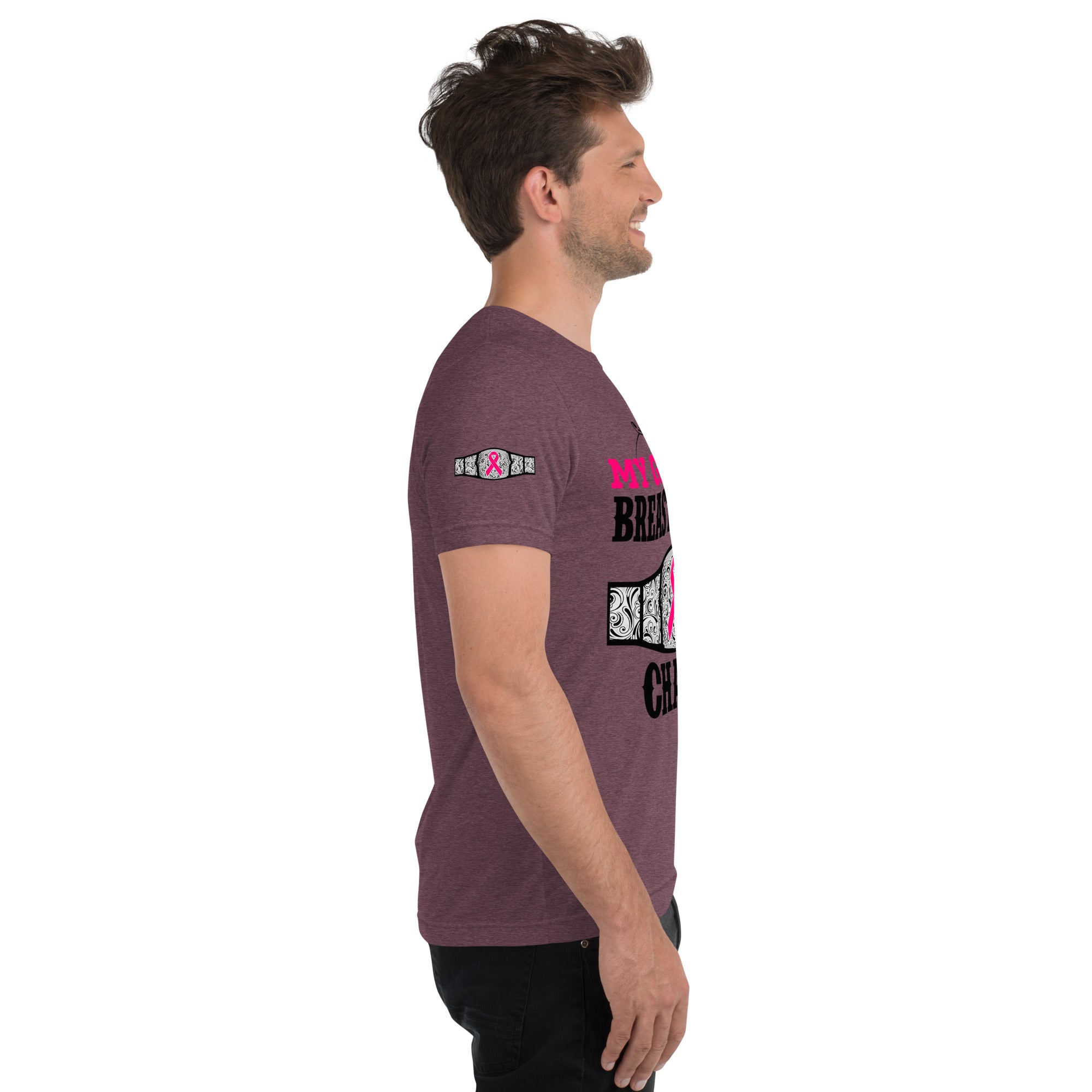 "My Granny Is A Breast Cancer Champ" Tri-Blend T-Shirt