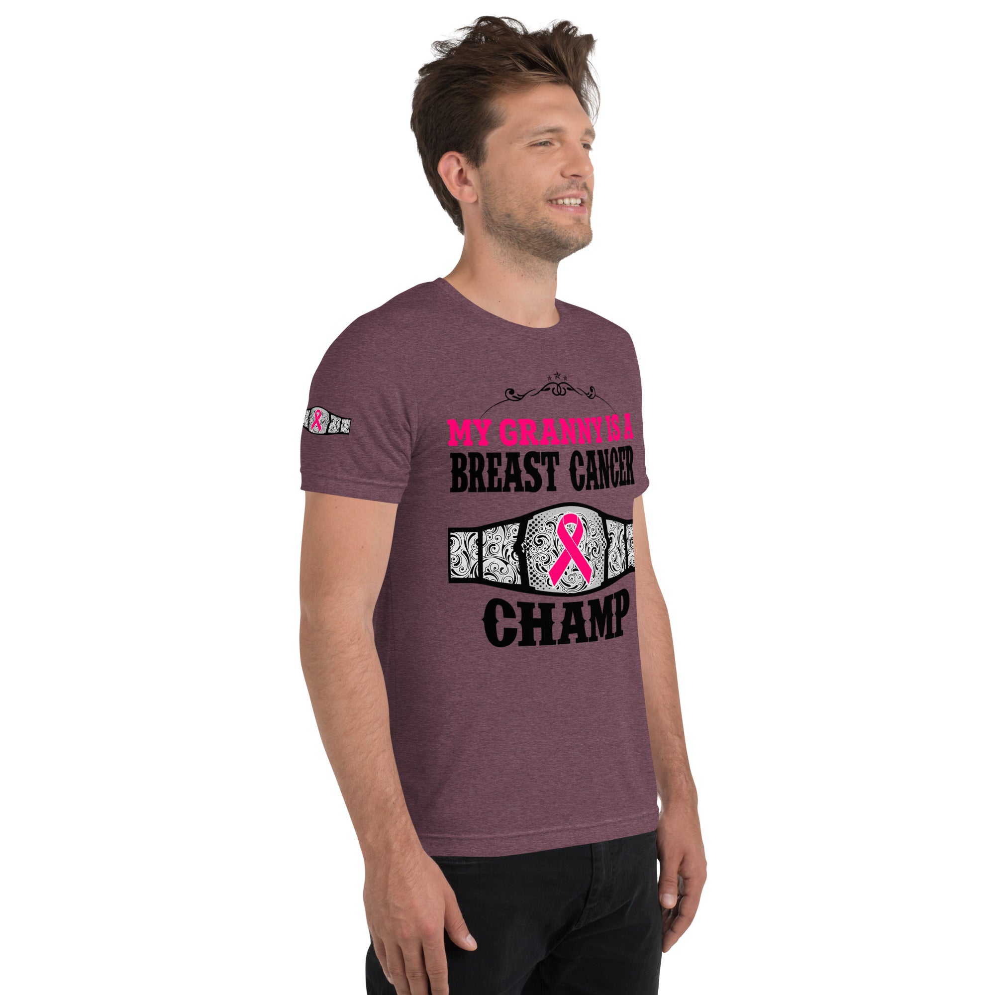 "My Granny Is A Breast Cancer Champ" Tri-Blend T-Shirt