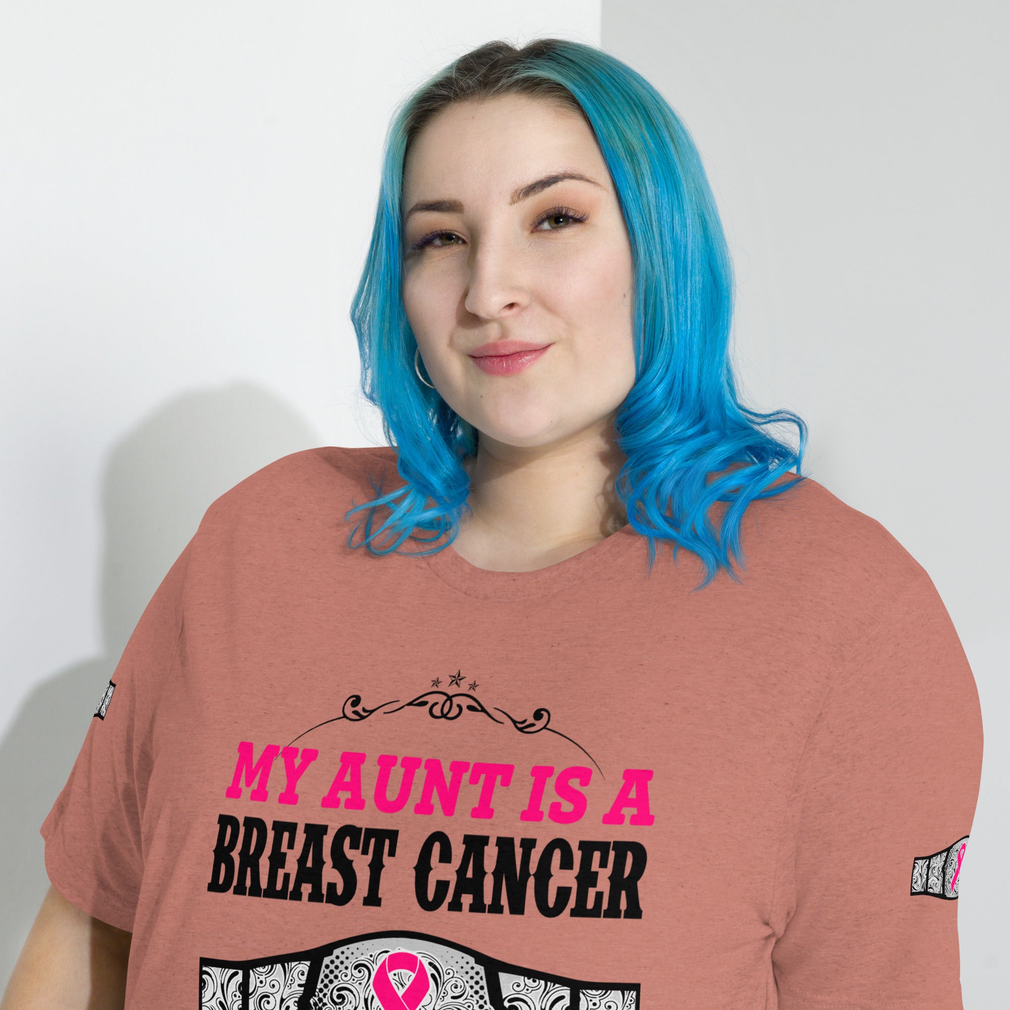 "My Aunt Is A Breast Cancer Champ" Tri-Blend T-Shirt