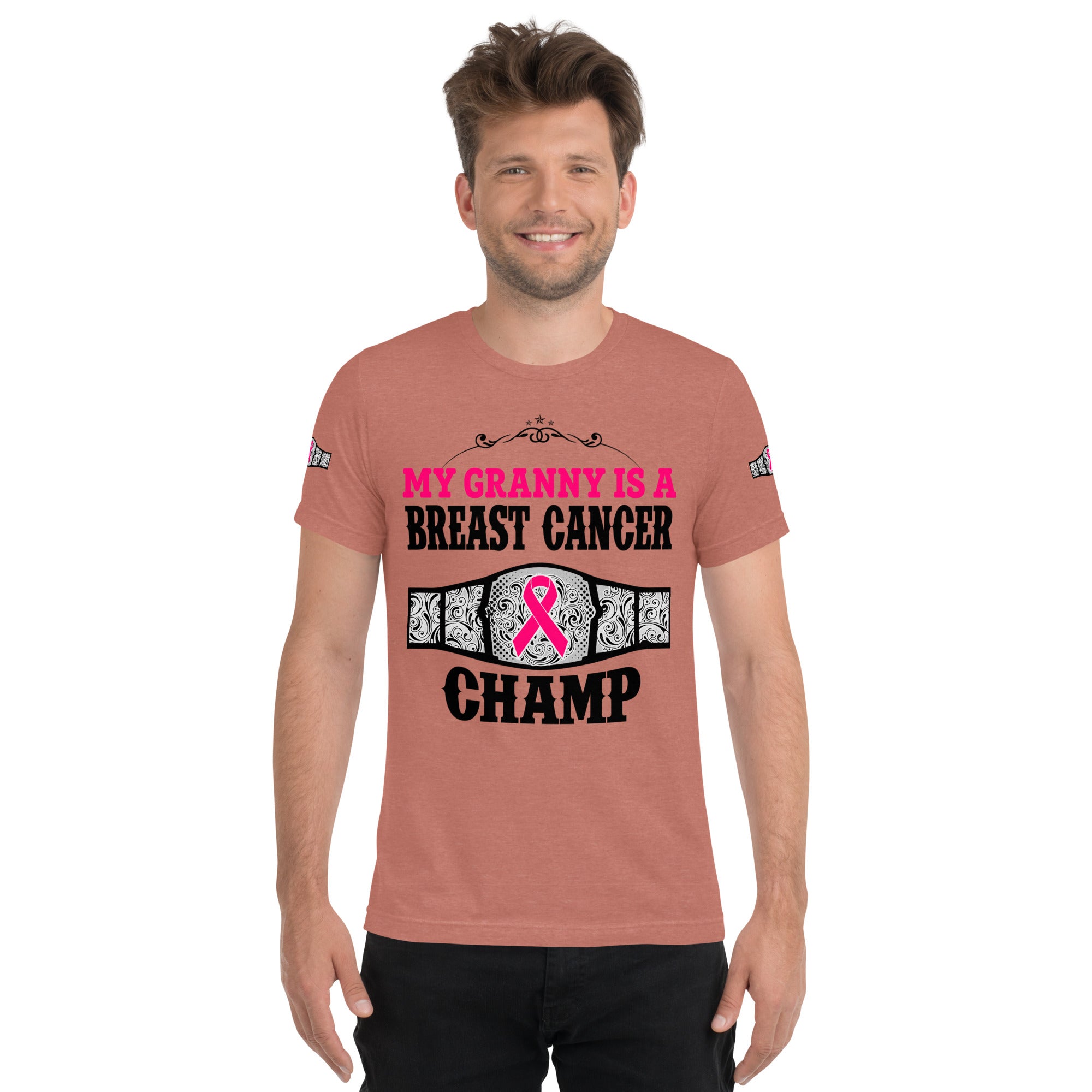 "My Granny Is A Breast Cancer Champ" Tri-Blend T-Shirt
