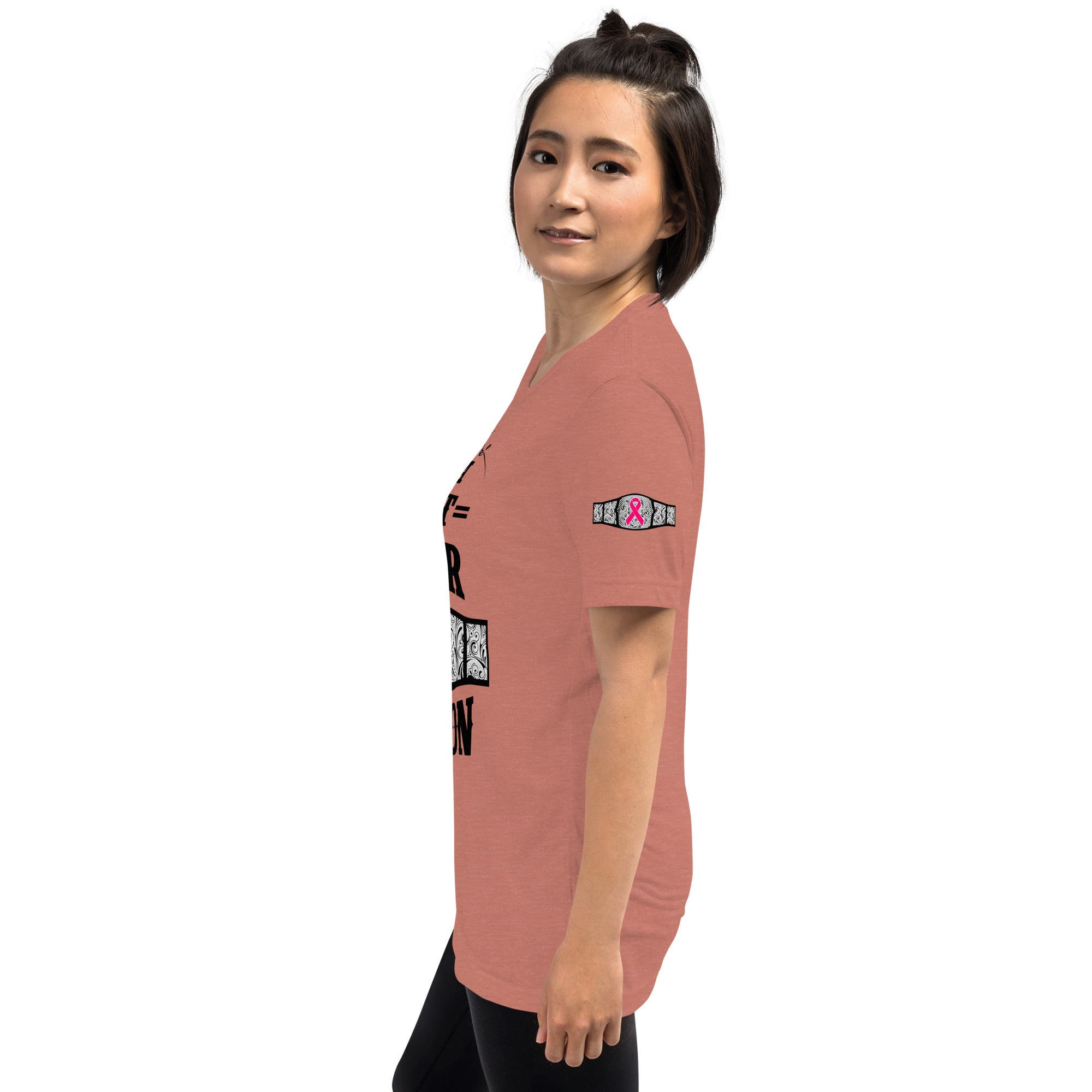 "I Am A Breast Cancer Champion" Short sleeve t-shirt