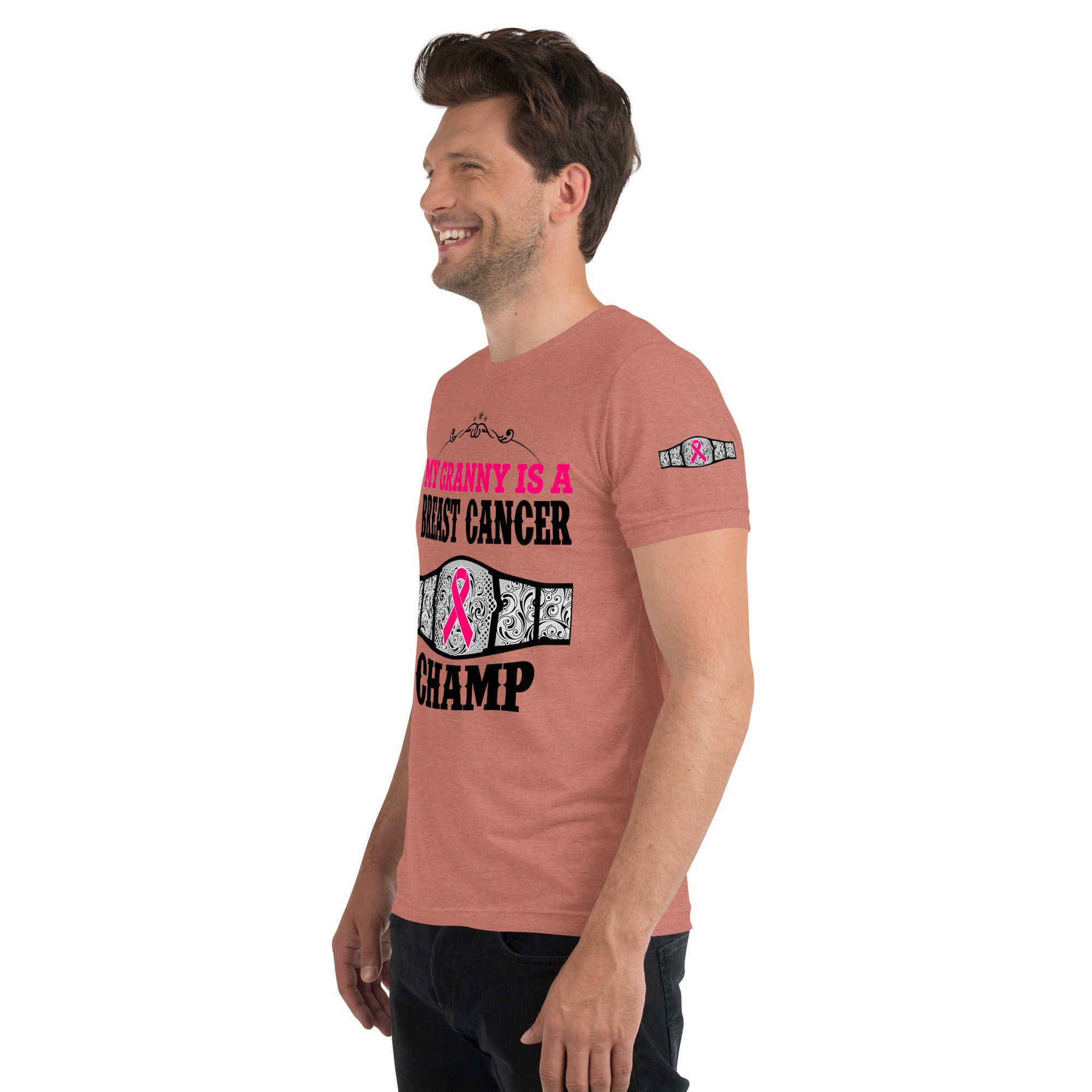 "My Granny Is A Breast Cancer Champ" Tri-Blend T-Shirt