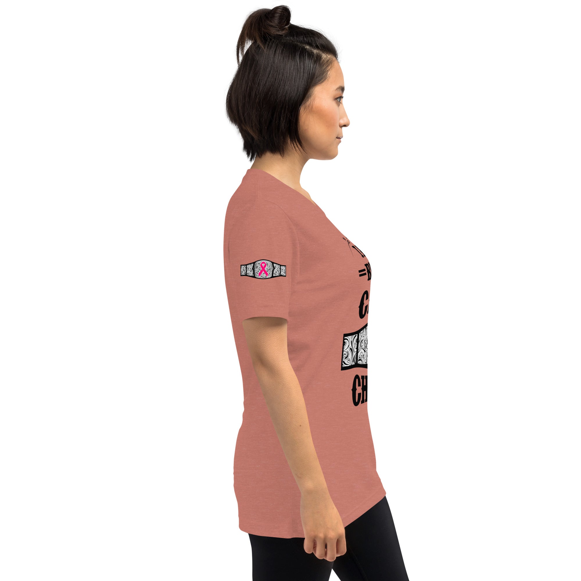 "I Am A Breast Cancer Champion" Short sleeve t-shirt