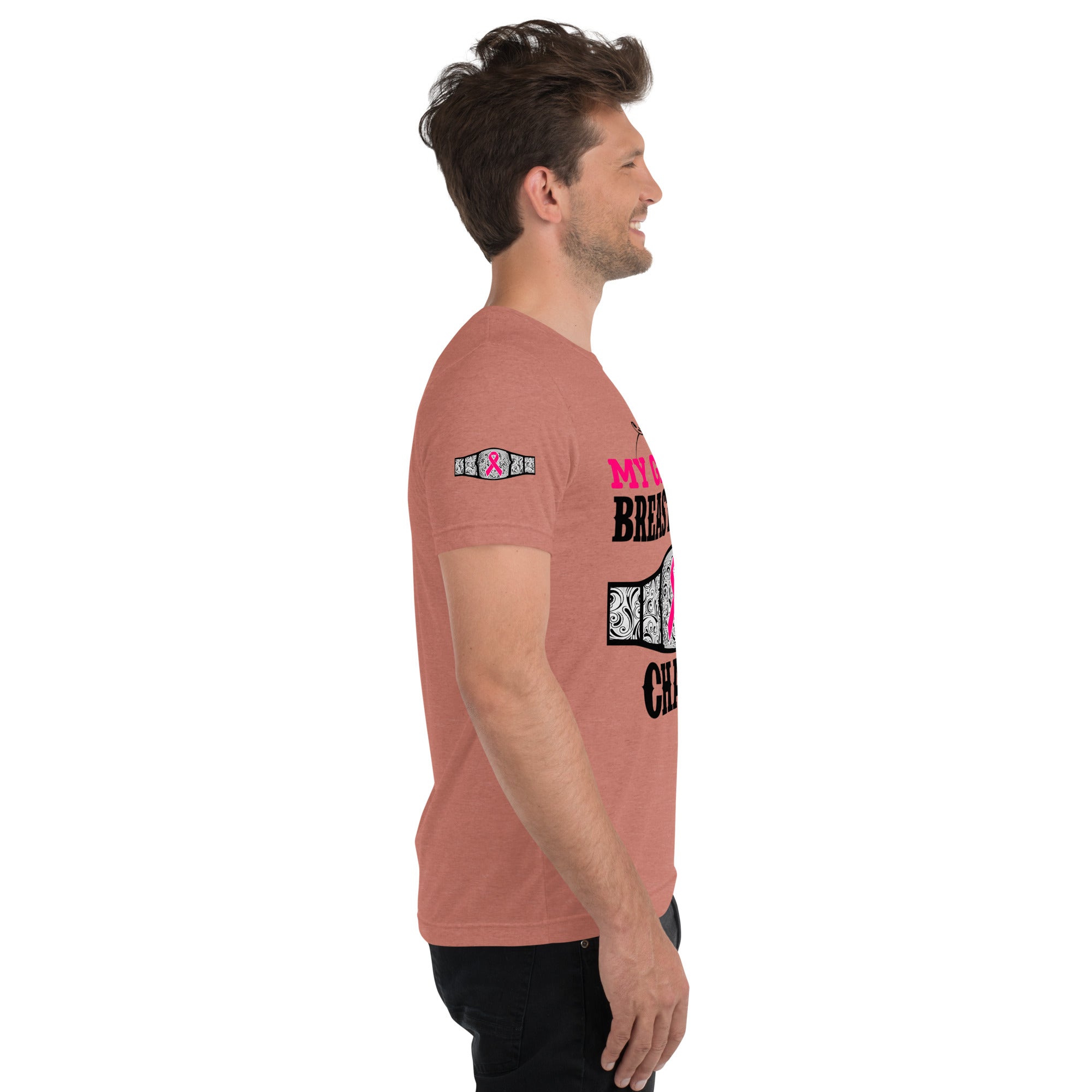 "My Granny Is A Breast Cancer Champ" Tri-Blend T-Shirt