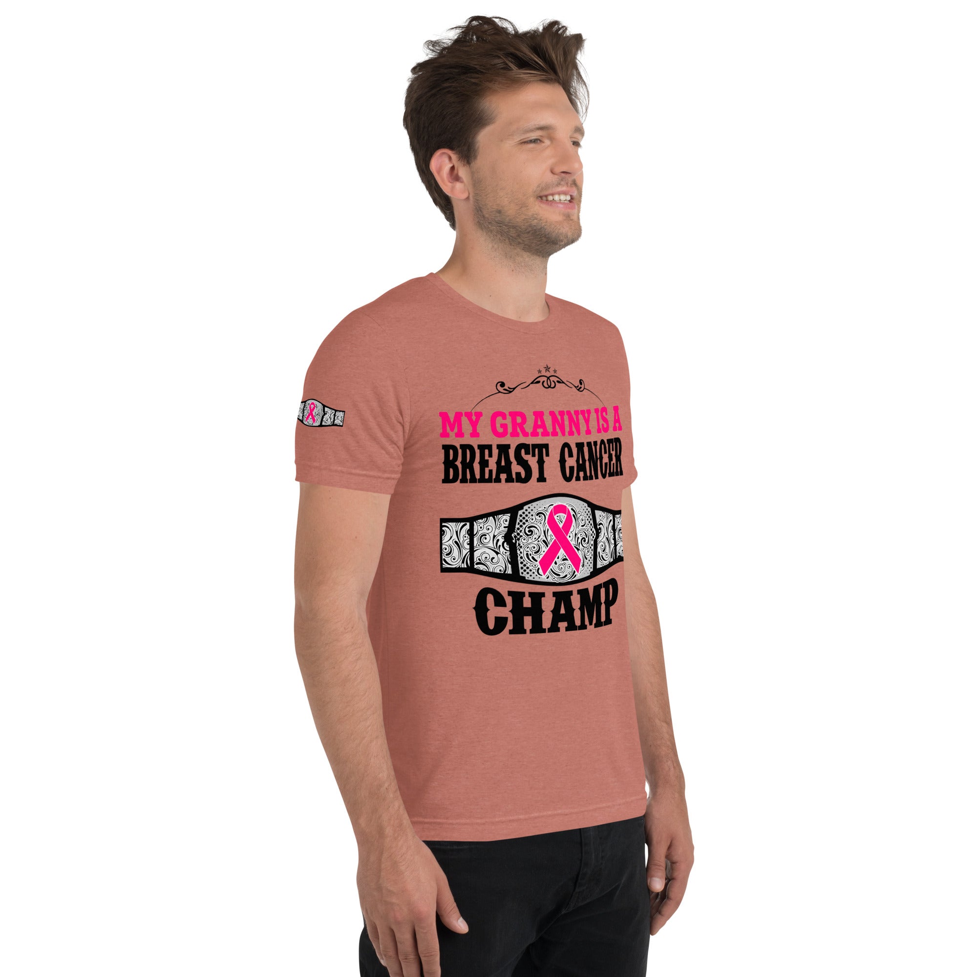 "My Granny Is A Breast Cancer Champ" Tri-Blend T-Shirt