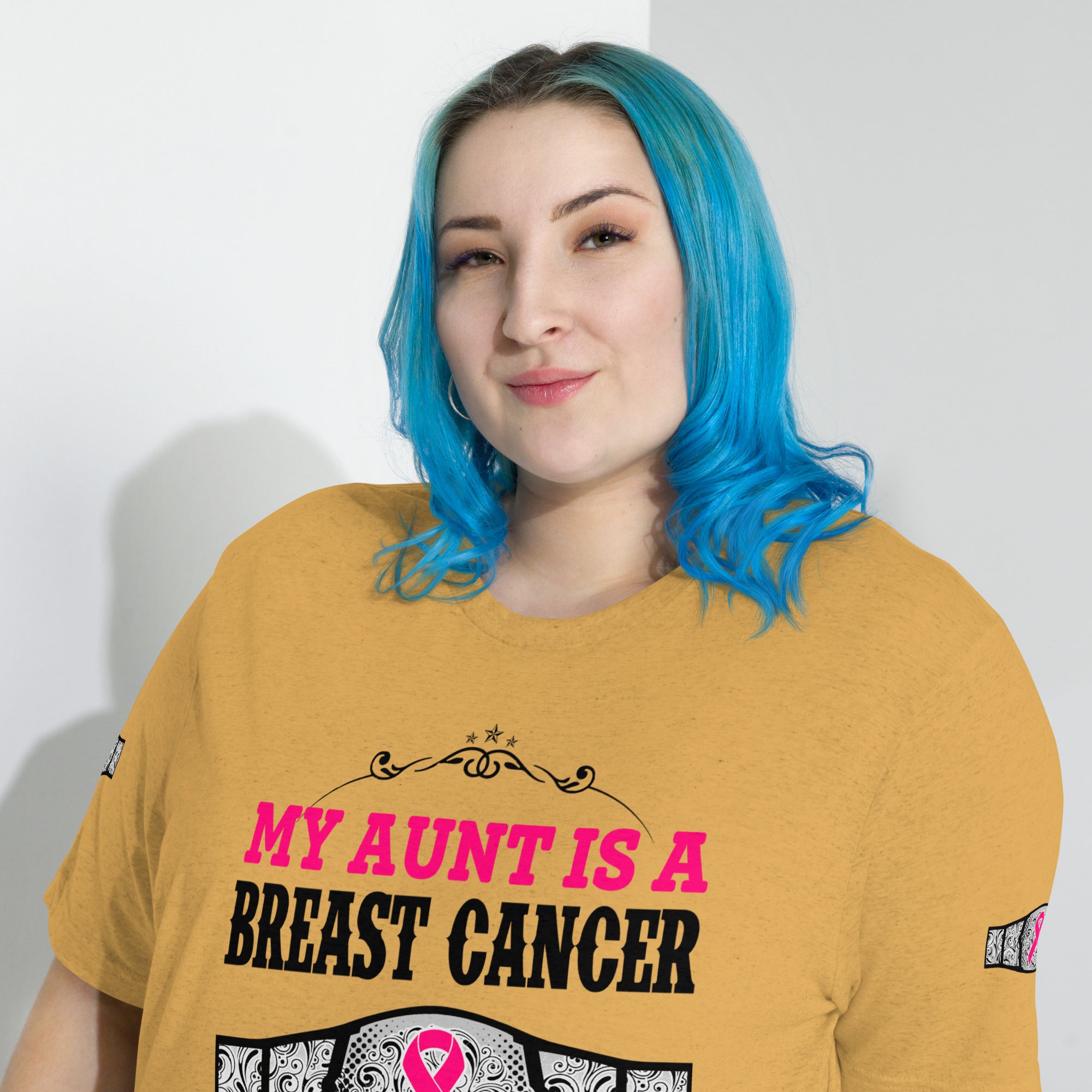 "My Aunt Is A Breast Cancer Champ" Tri-Blend T-Shirt