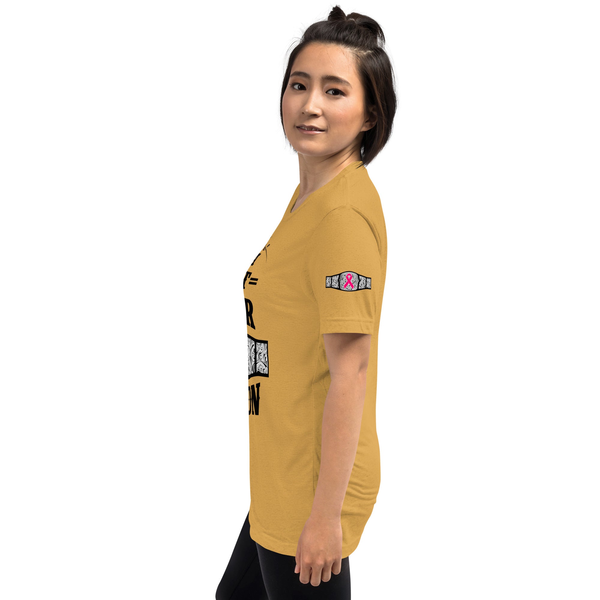 "I Am A Breast Cancer Champion" Short sleeve t-shirt