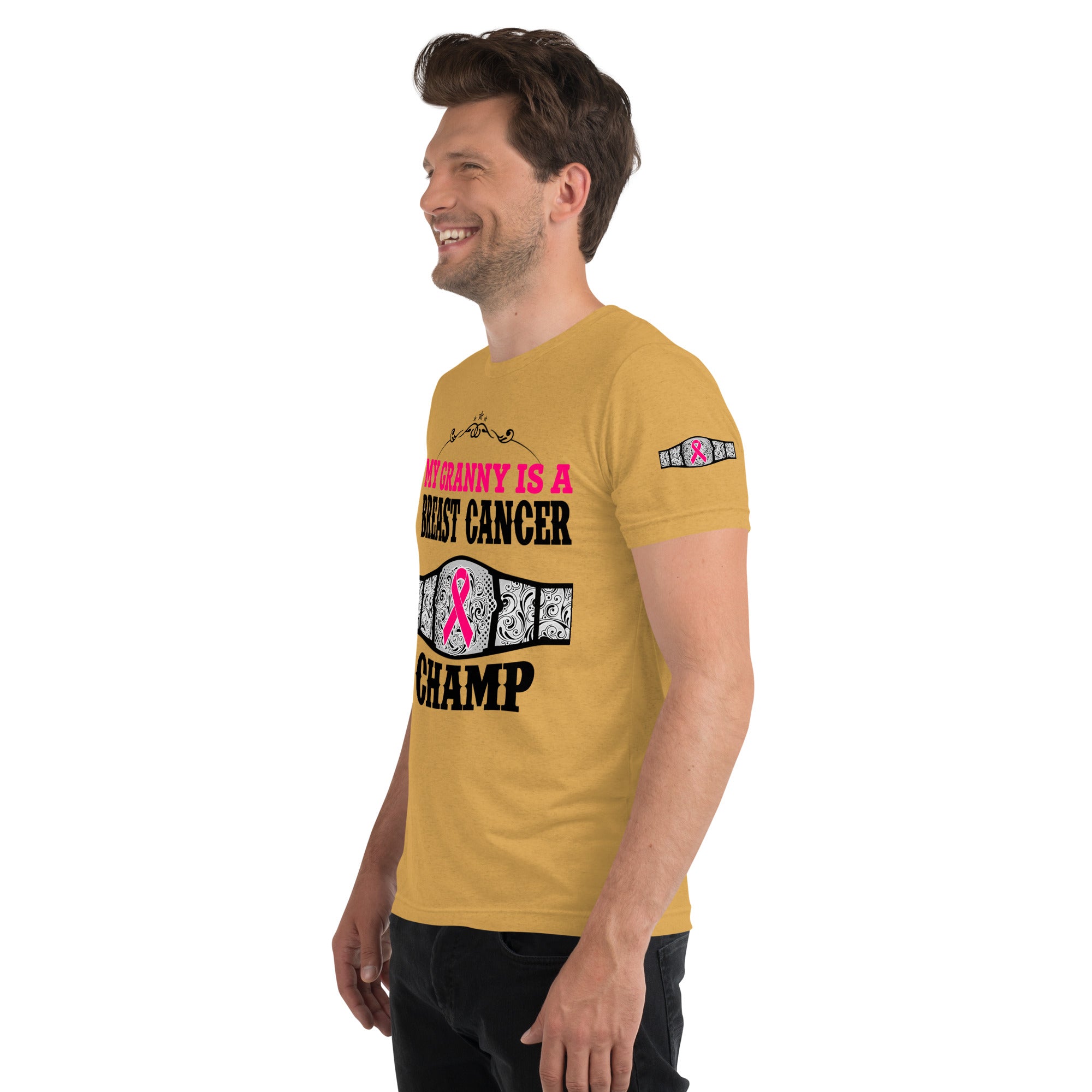 "My Granny Is A Breast Cancer Champ" Tri-Blend T-Shirt