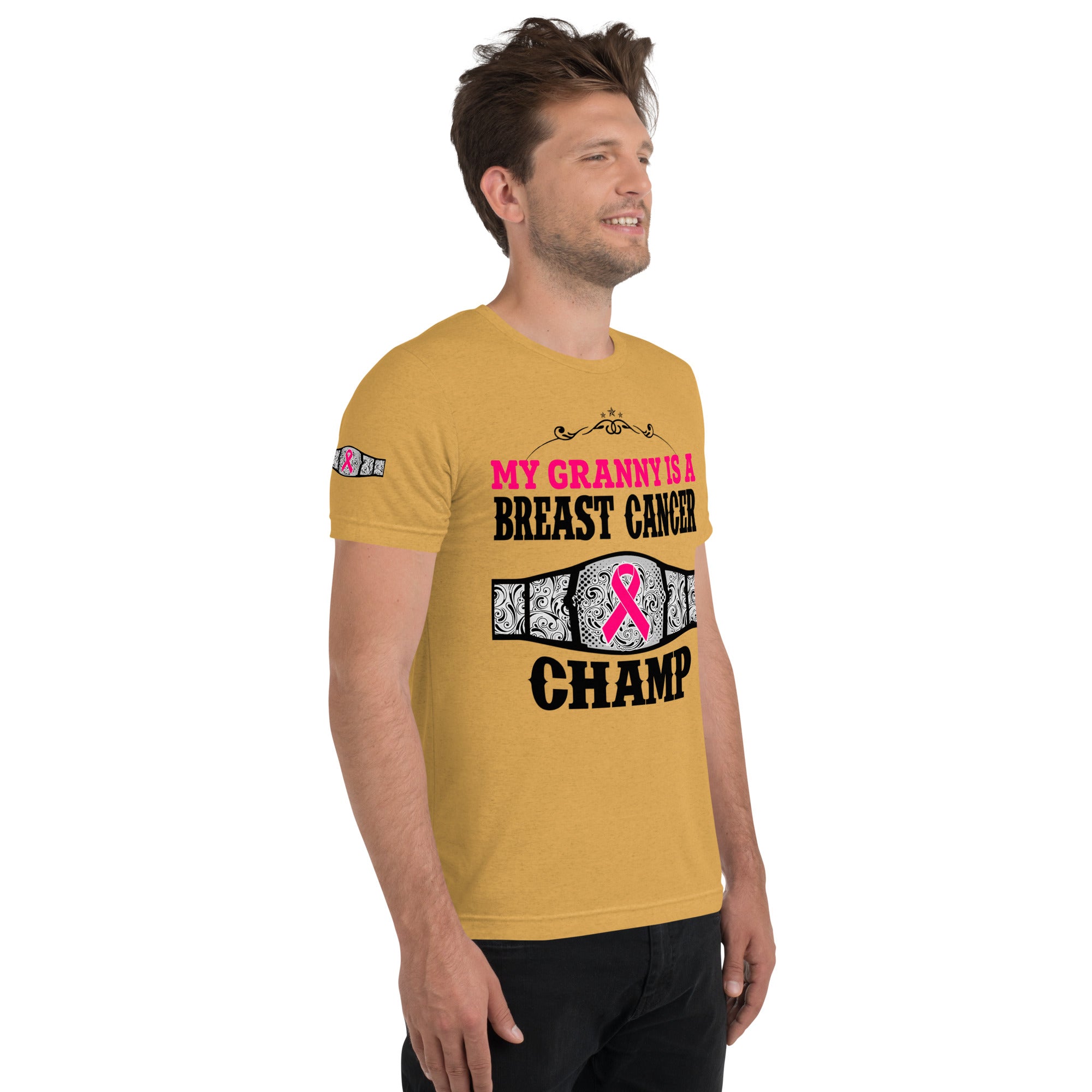 "My Granny Is A Breast Cancer Champ" Tri-Blend T-Shirt