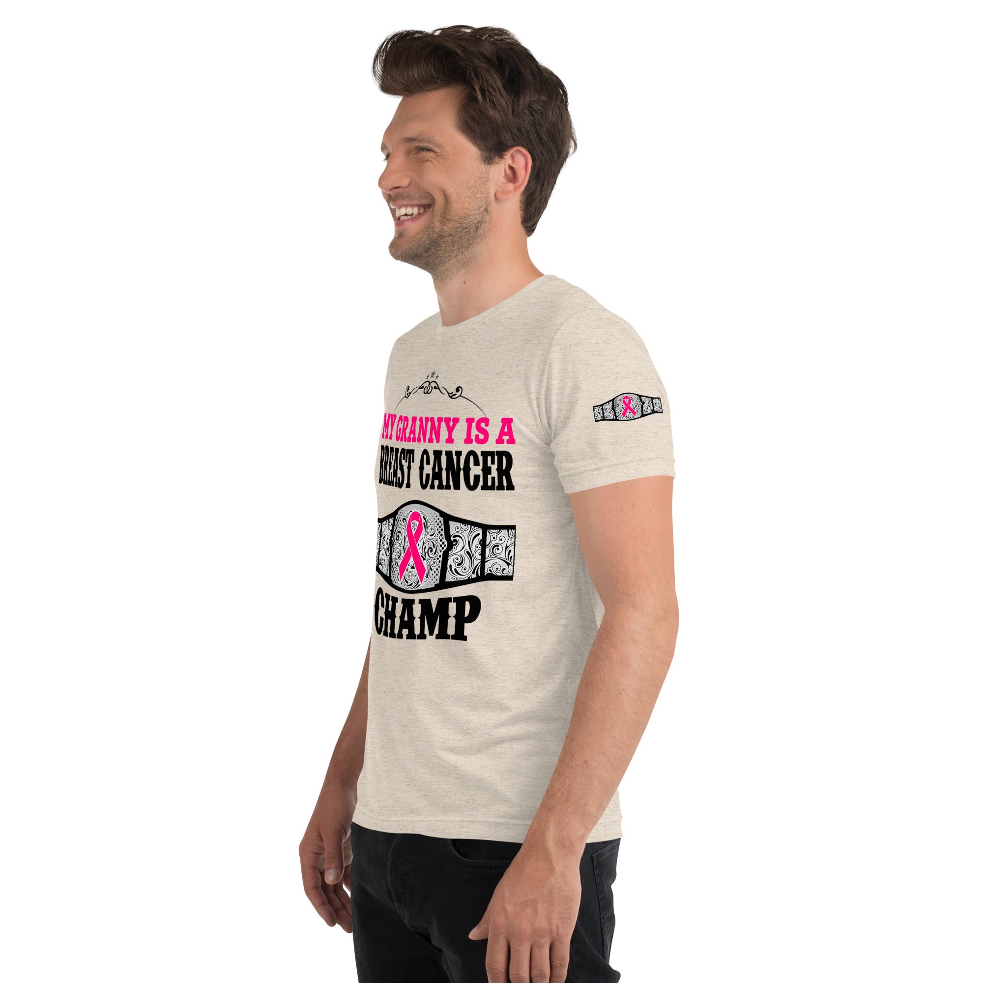 "My Granny Is A Breast Cancer Champ" Tri-Blend T-Shirt