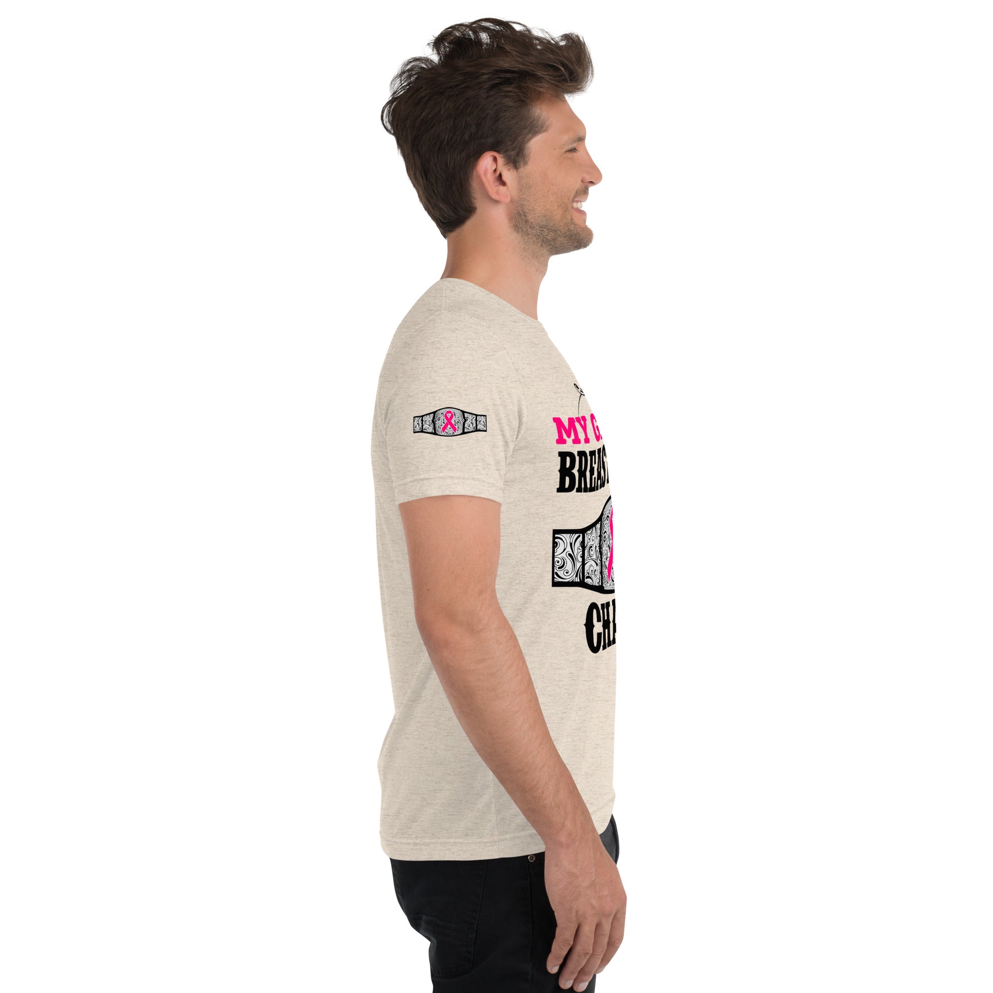 "My Granny Is A Breast Cancer Champ" Tri-Blend T-Shirt